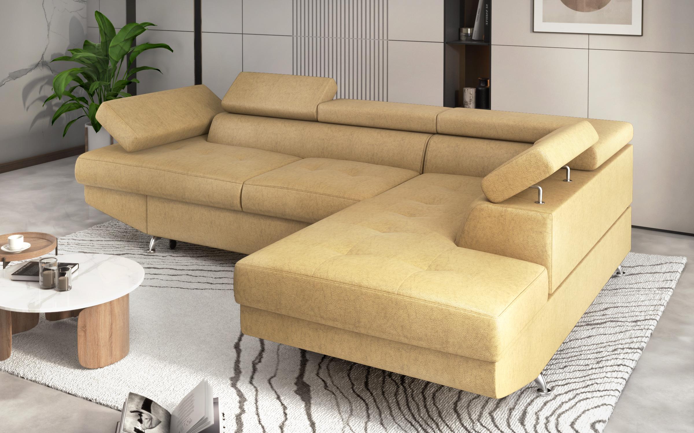 Extendable corner sofa Bark M, Barrington Yellow  3
