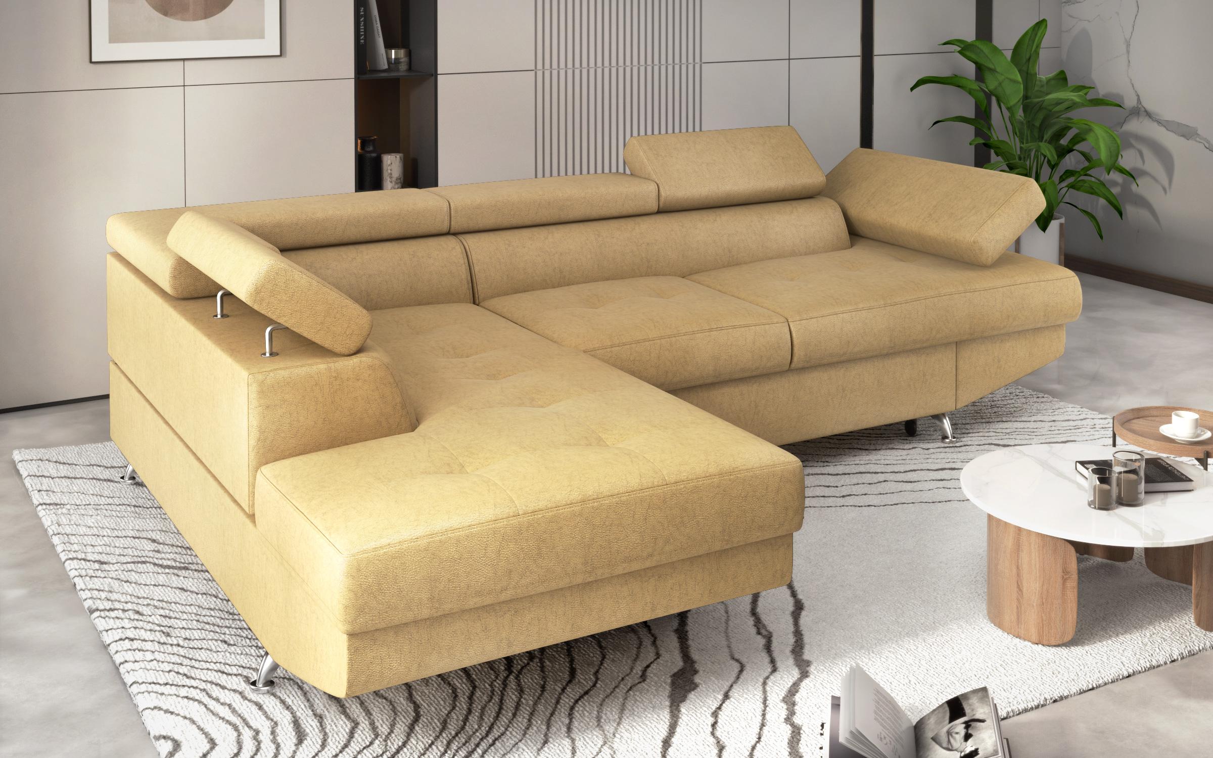 Extendable corner sofa Bark M, Barrington Yellow  3