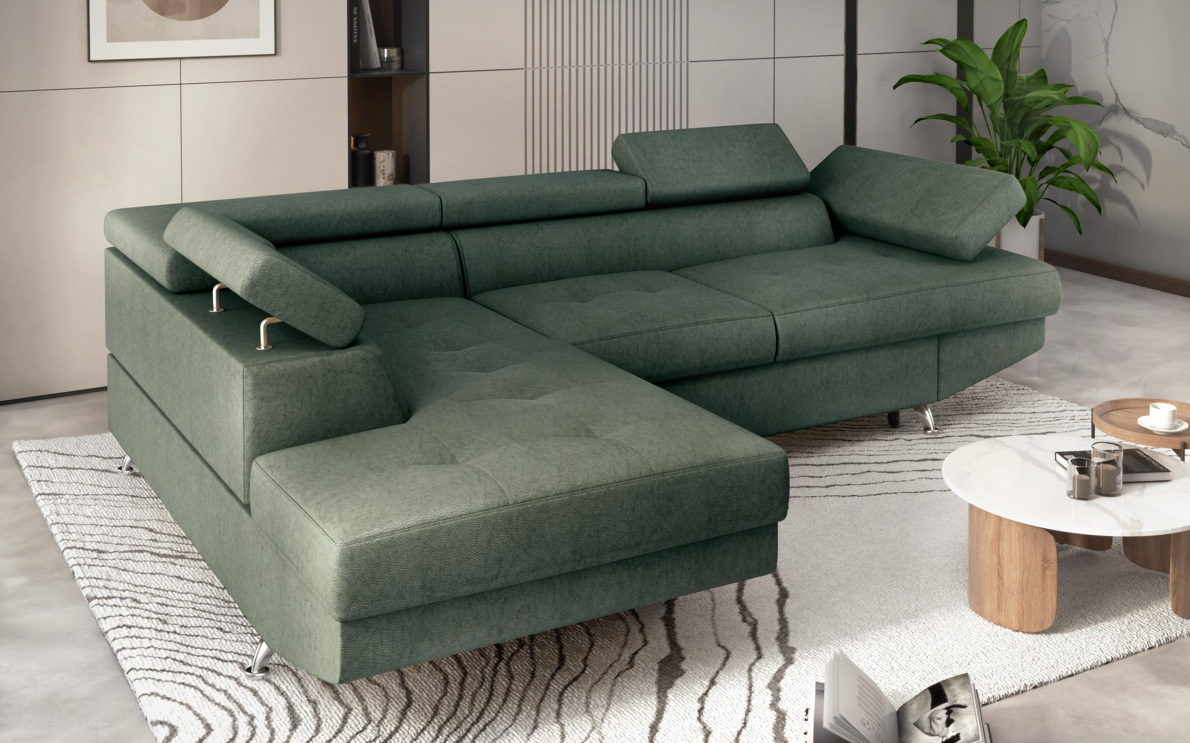 Extendable corner sofa Bark M, Barrington Green  3