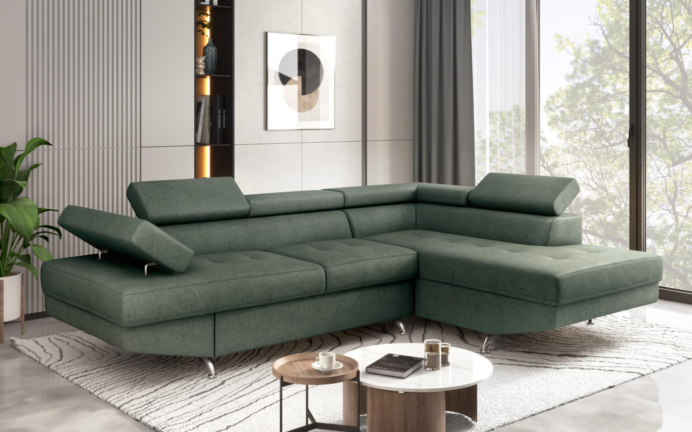 Extendable corner sofa Bark M, Barrington Green  4