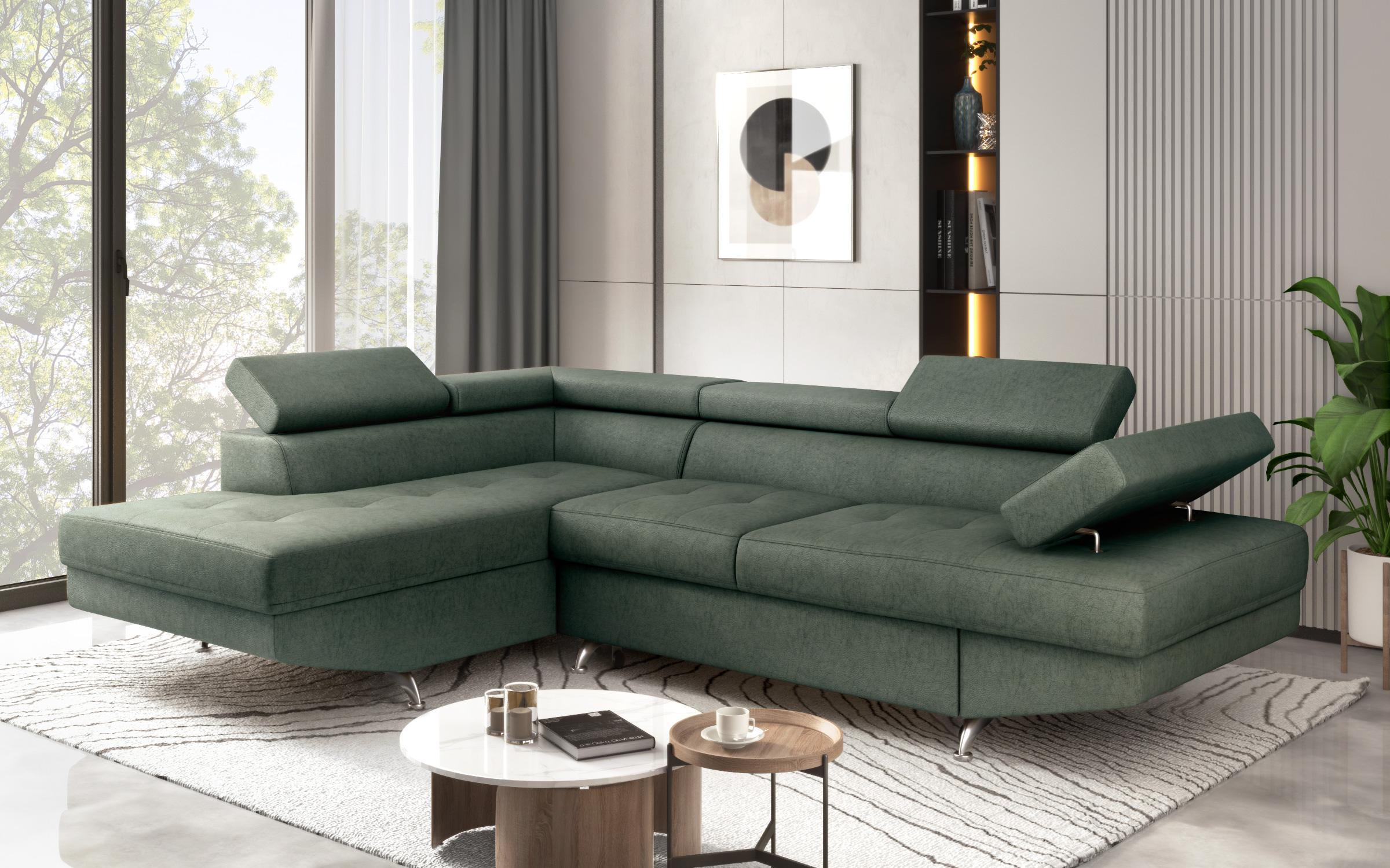Extendable corner sofa Bark M, Barrington Green  4
