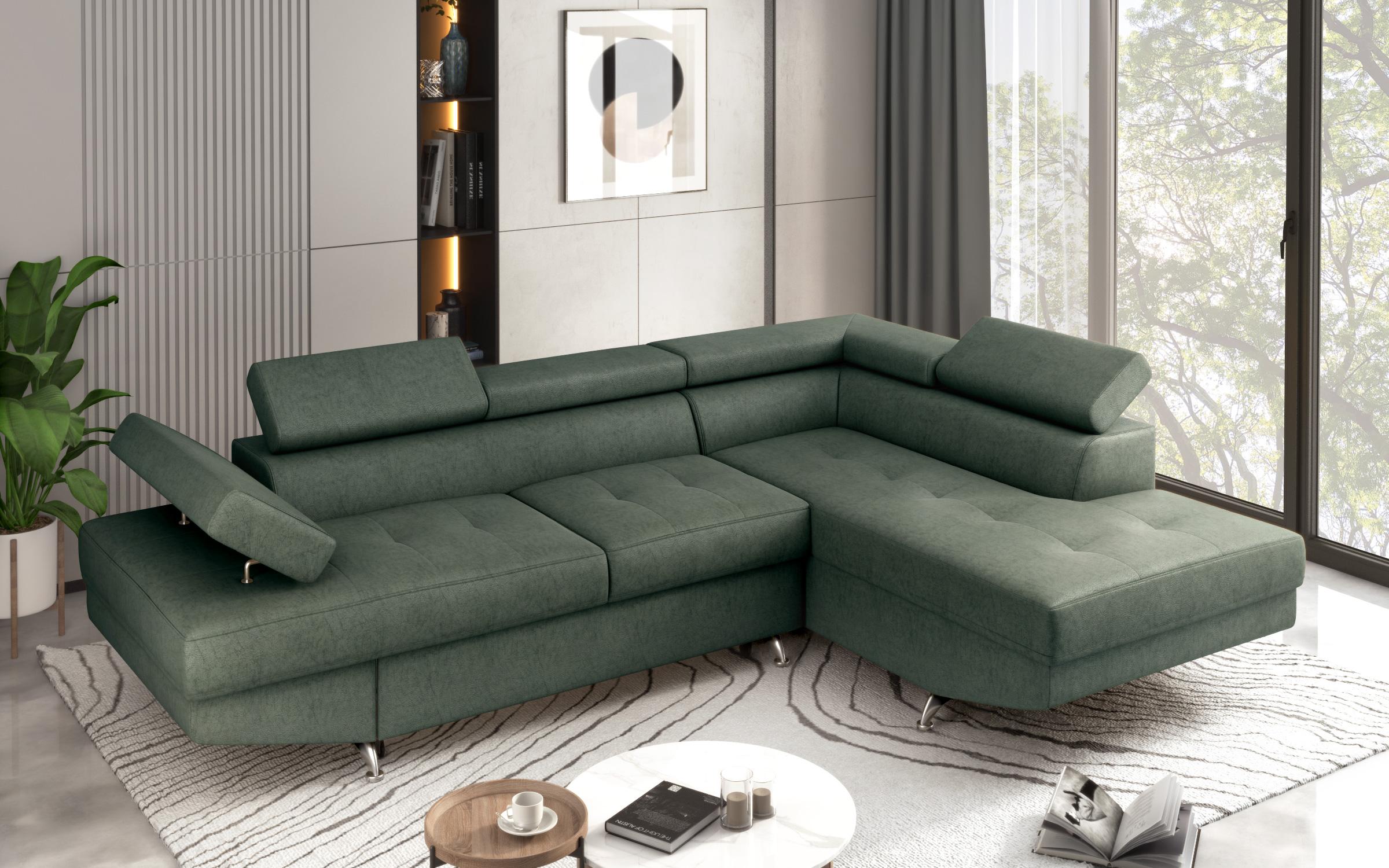 Extendable corner sofa Bark M, Barrington Green  5
