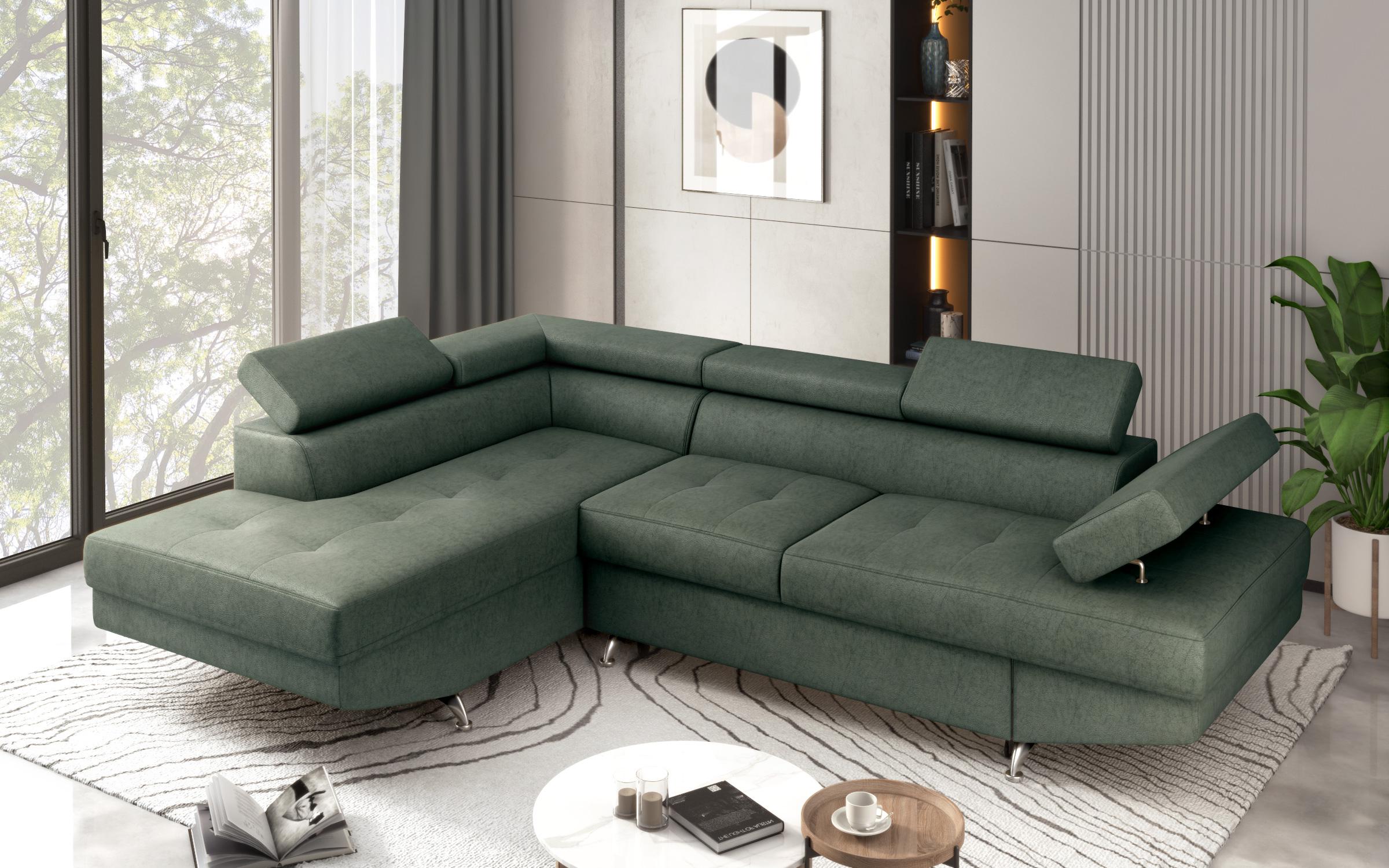 Extendable corner sofa Bark M, Barrington Green  5