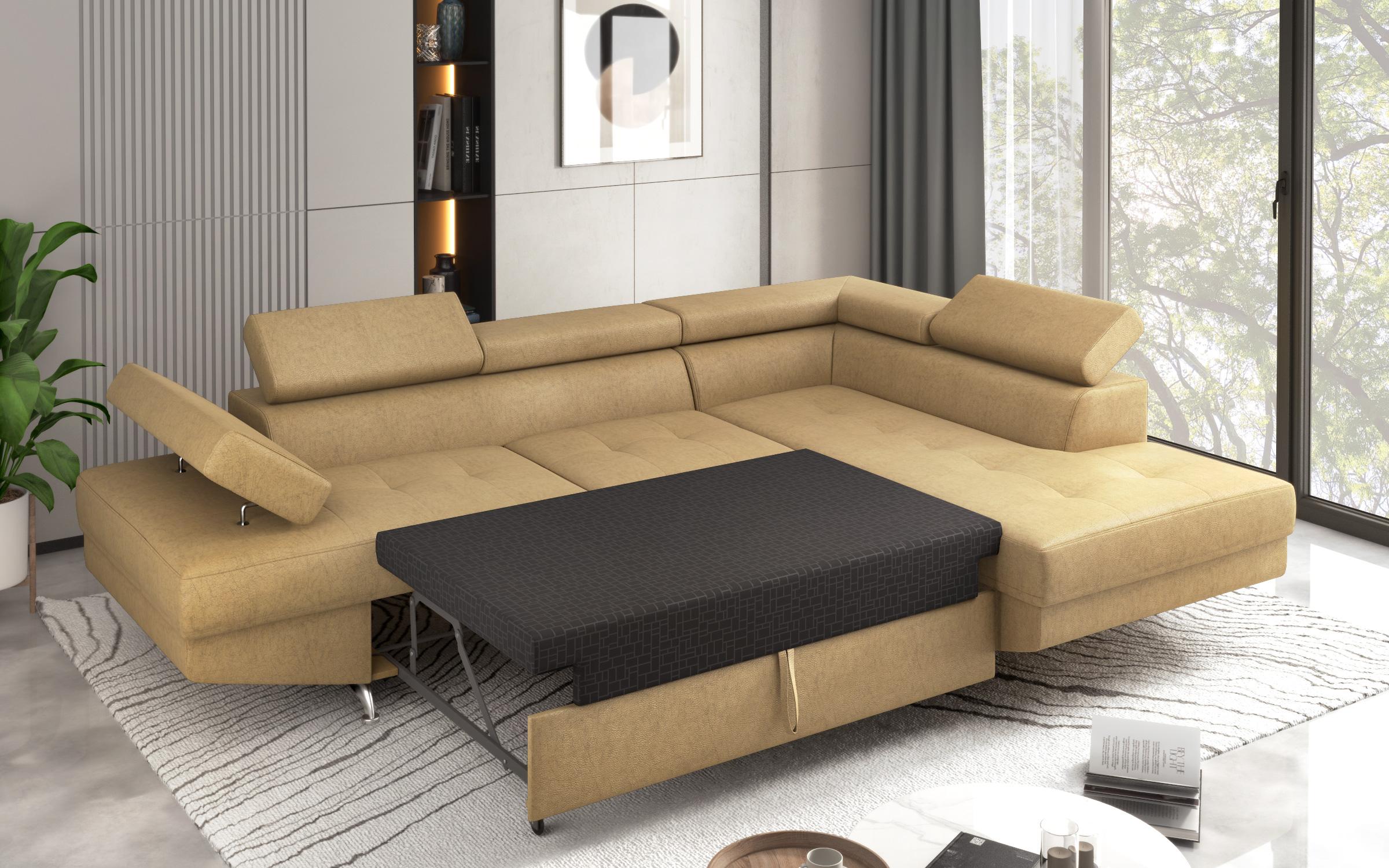 Extendable corner sofa Bark M, Barrington Yellow  6