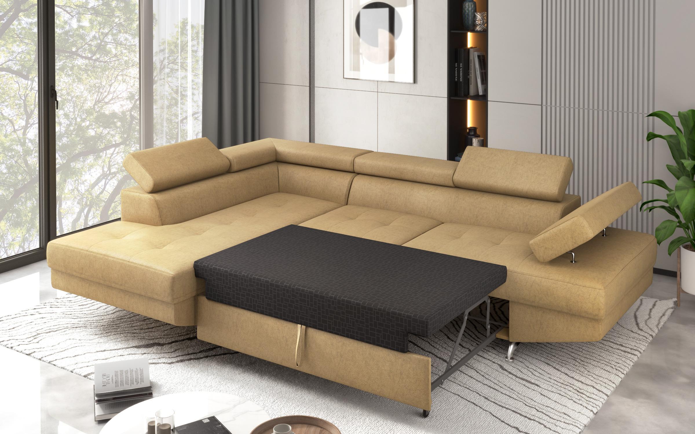 Extendable corner sofa Bark M, Barrington Yellow  6