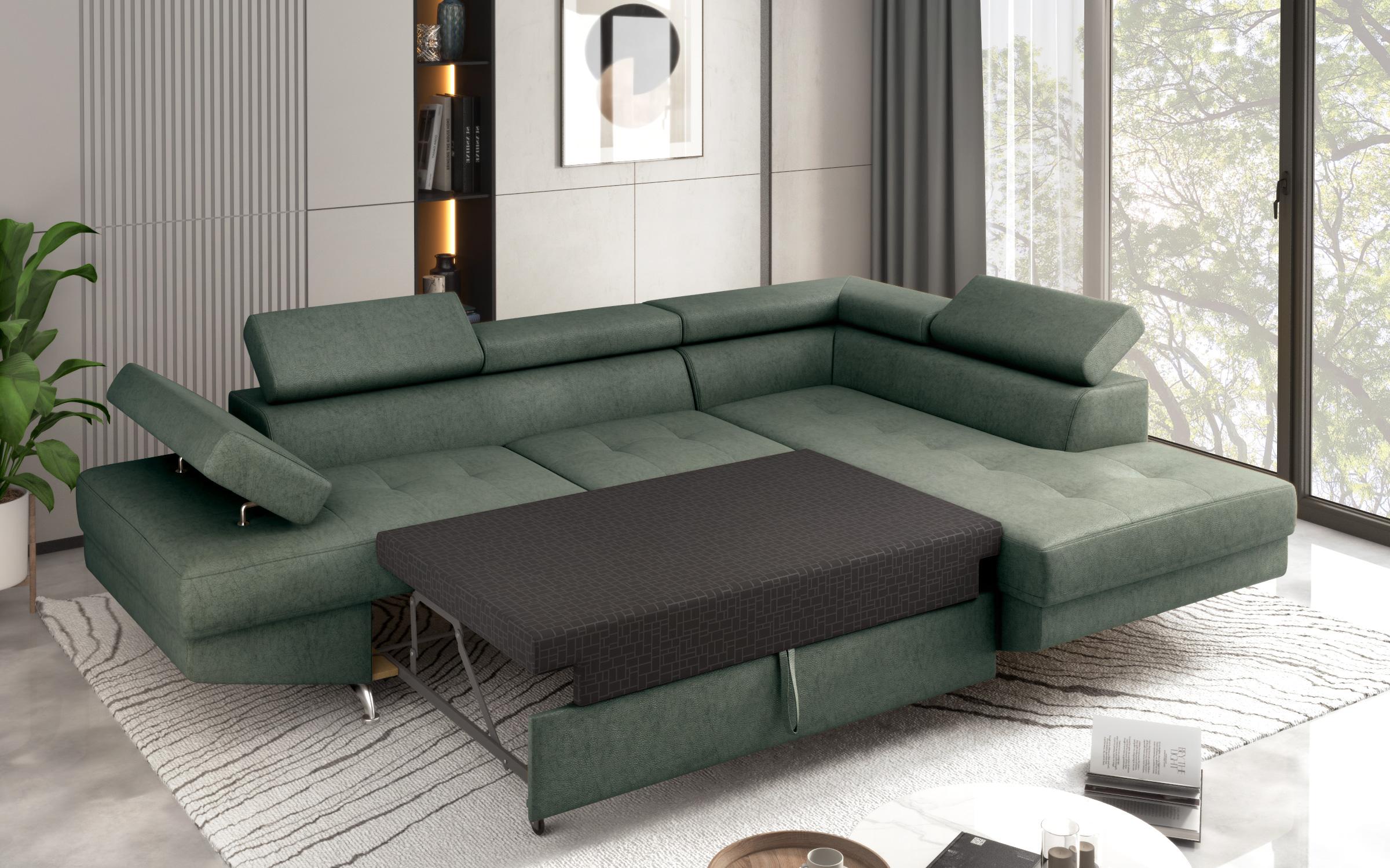 Extendable corner sofa Bark M, Barrington Green  6