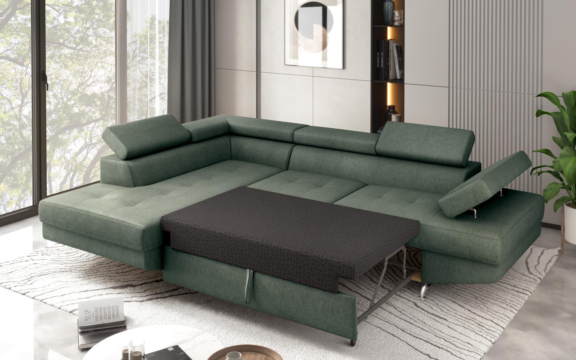 Extendable corner sofa Bark M, Barrington Green  6