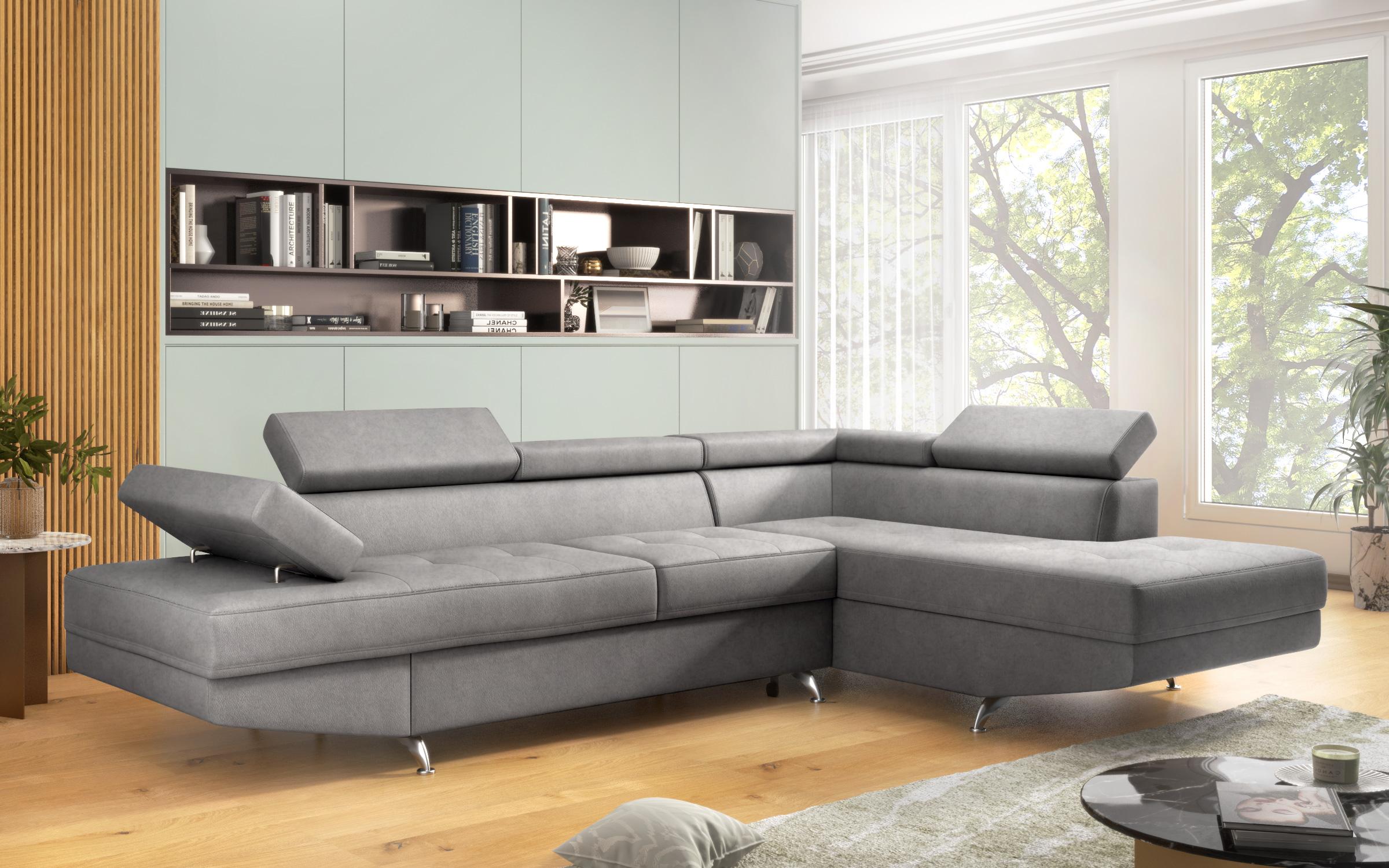 Extendable corner sofa Bark, grey  4