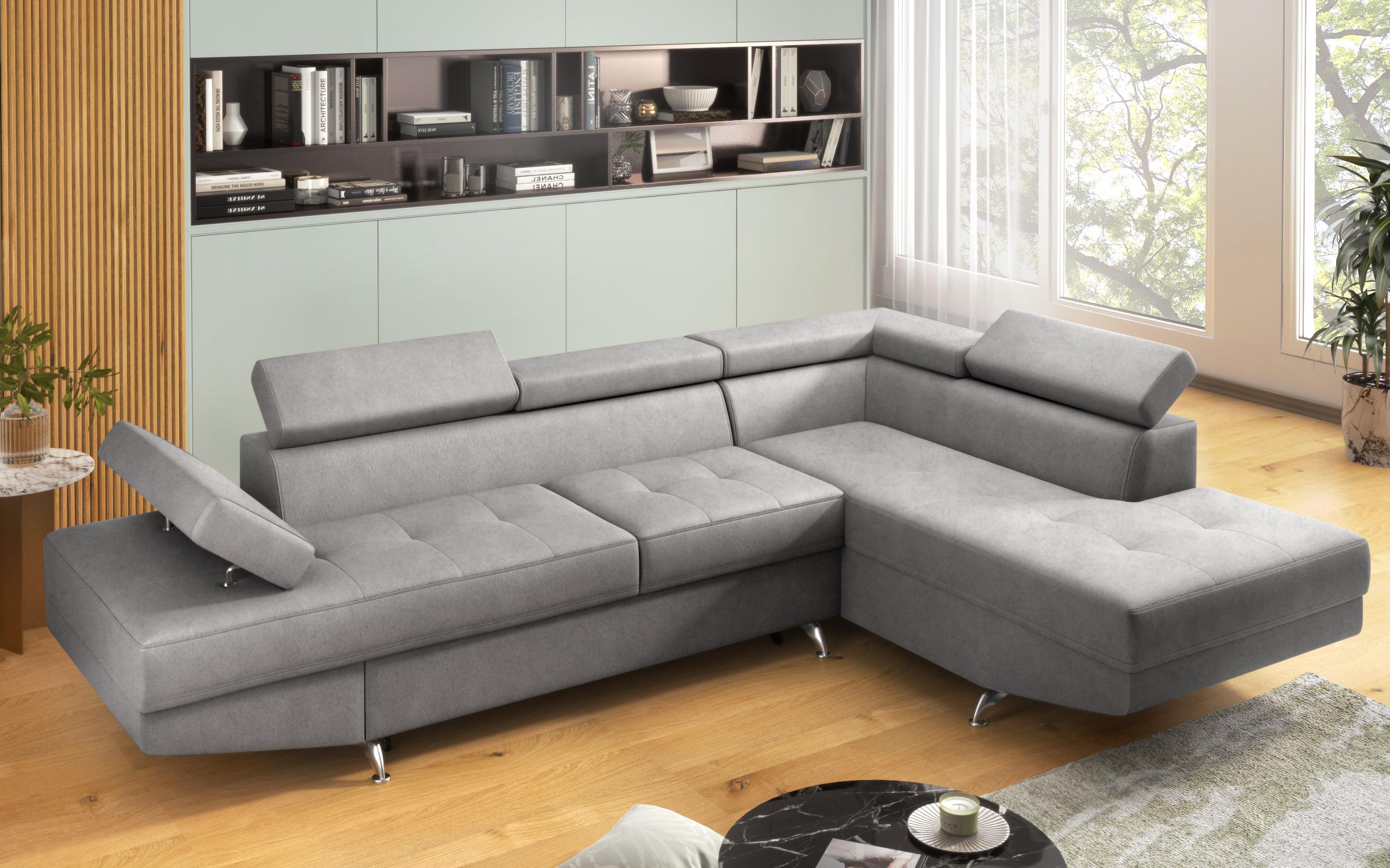 Extendable corner sofa Bark, grey  5