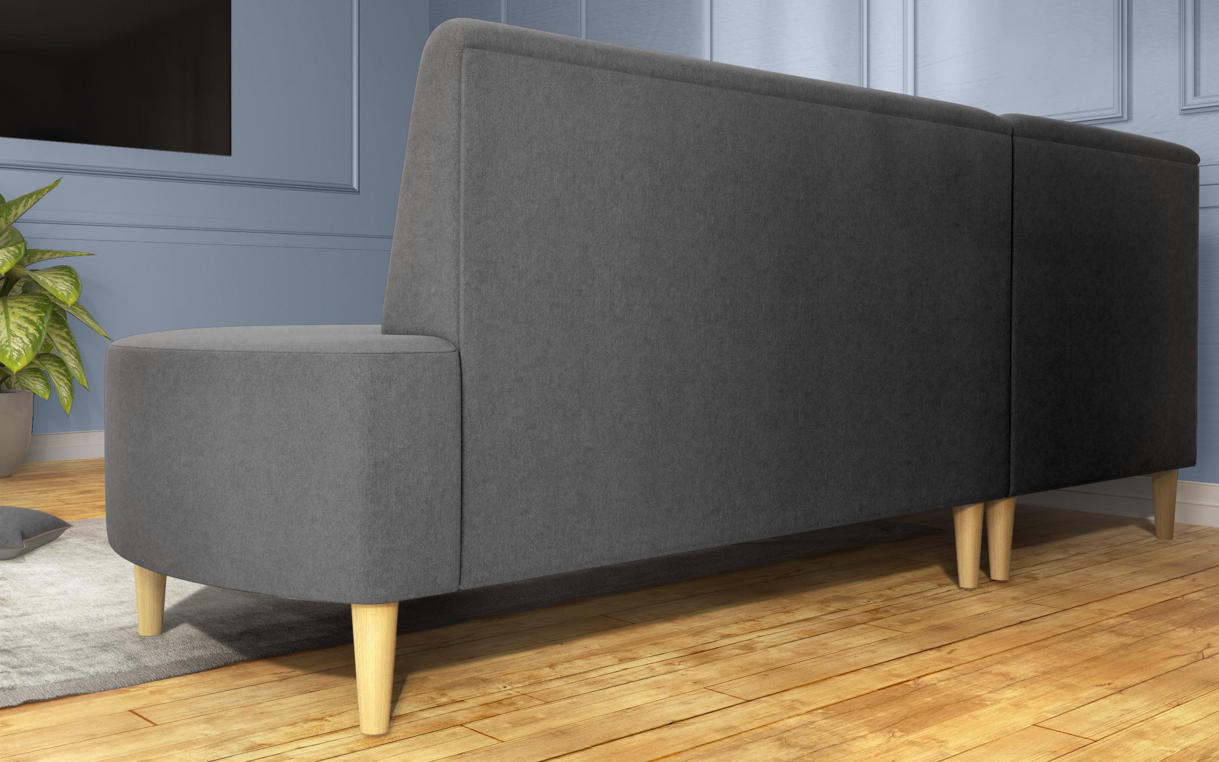 Corner sofa Bern, dark grey  9