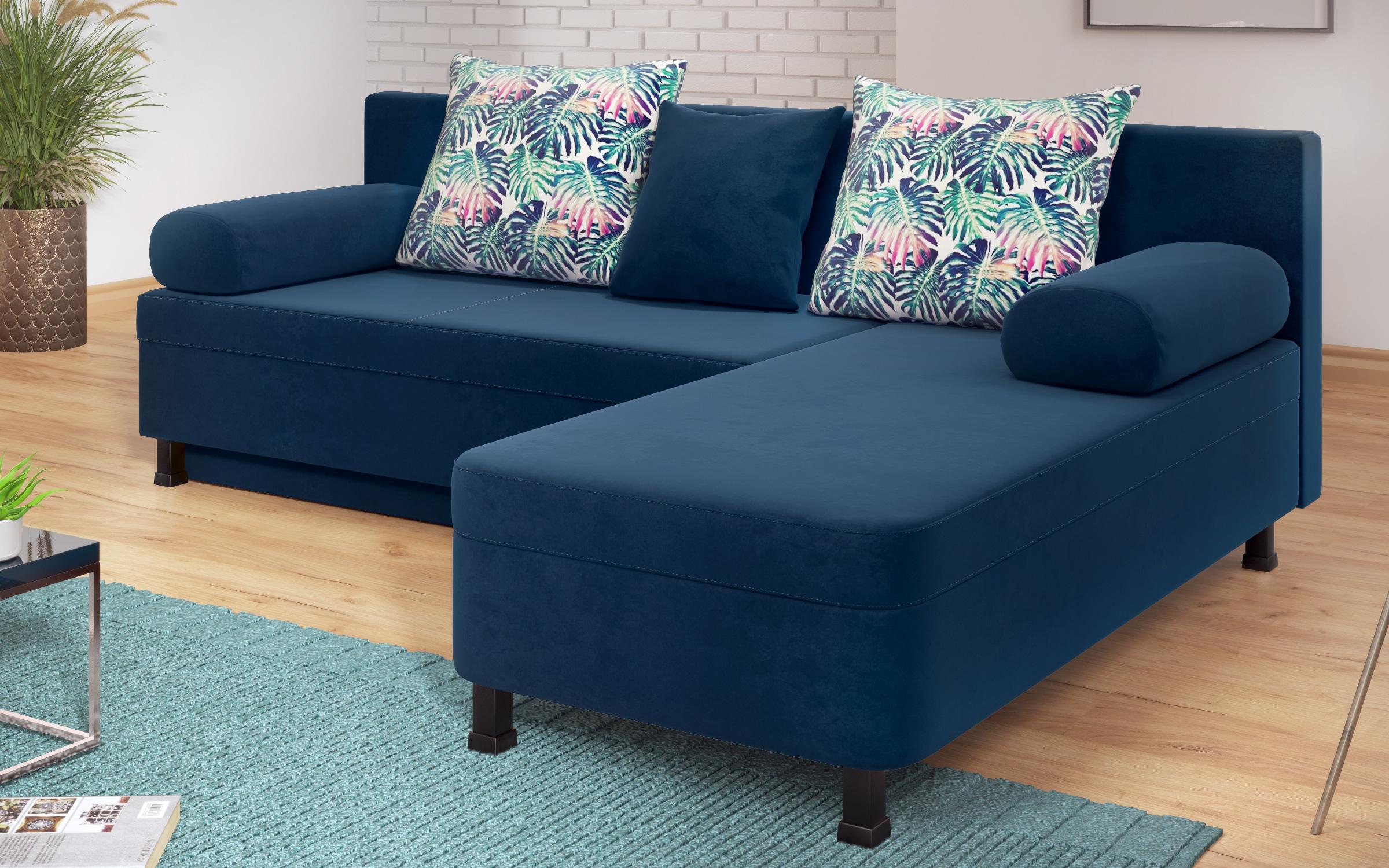 Extendable sofa Danny M, dark blue  6