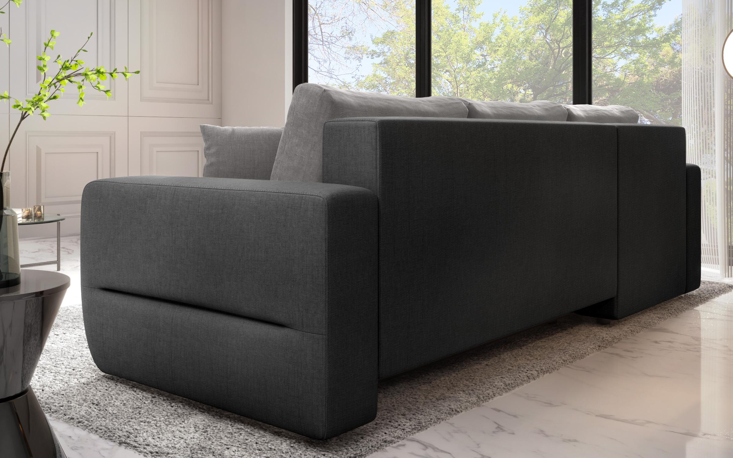 Extendable corner sofa Darwin, light grey + dark grey  7
