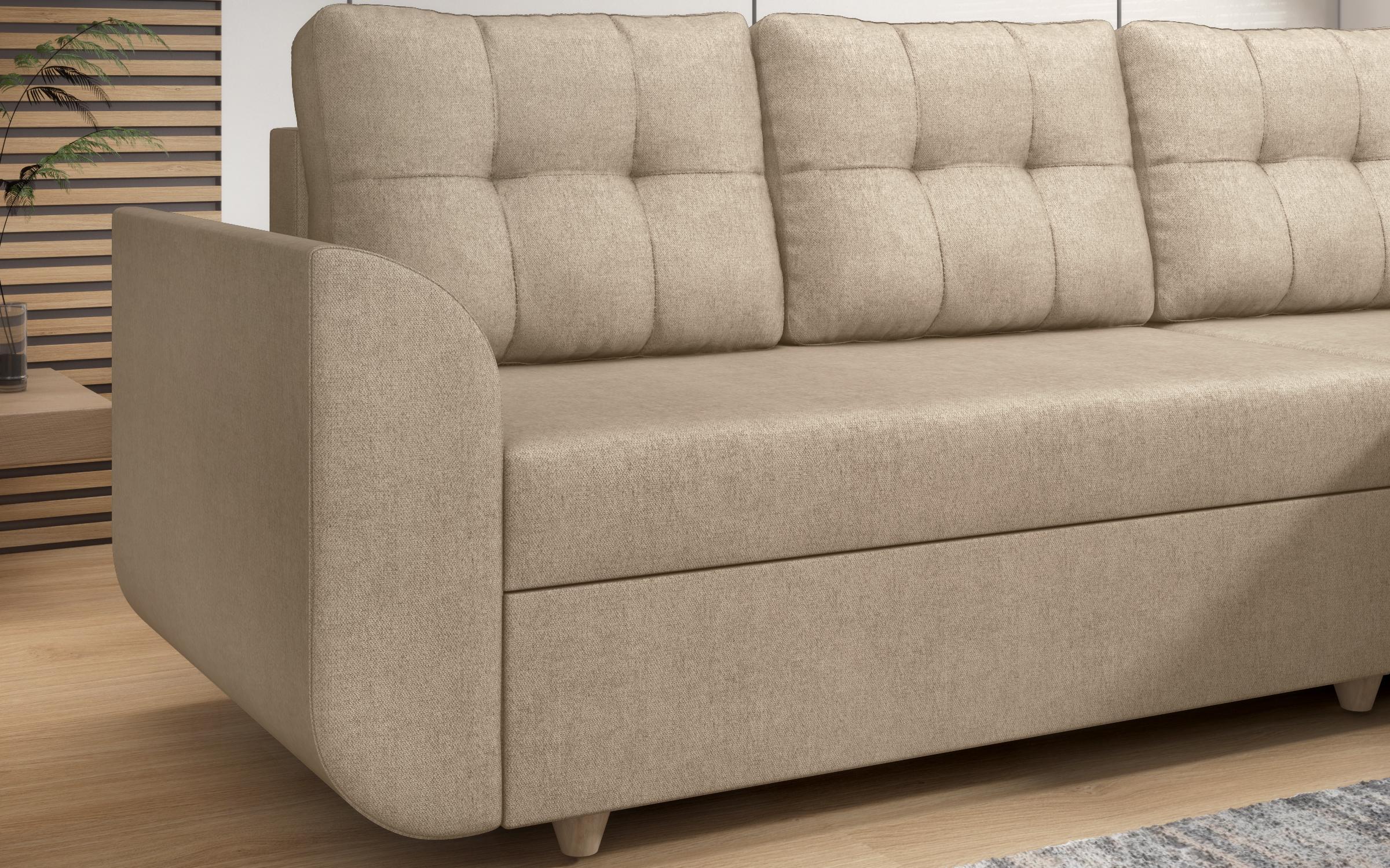 Extendable corner sofa Felino, light beige  10