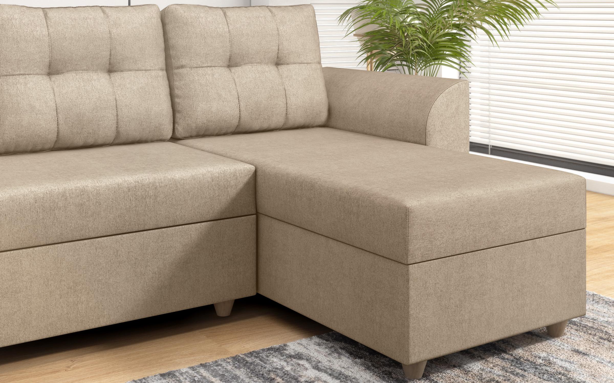 Extendable corner sofa Felino, light beige  9