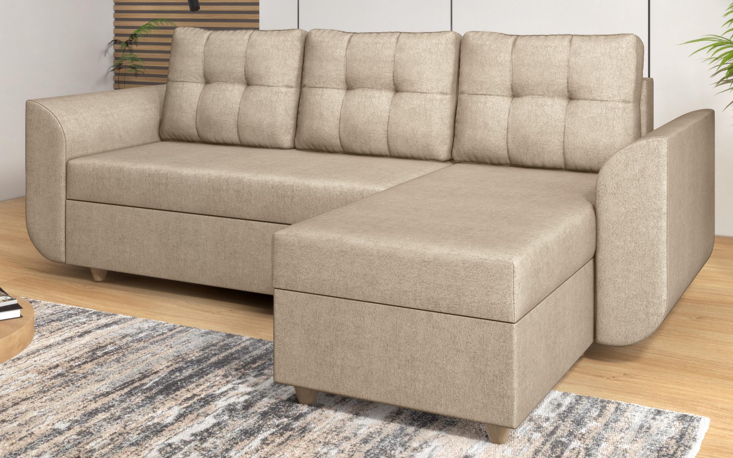 Extendable corner sofa Felino, light beige  4