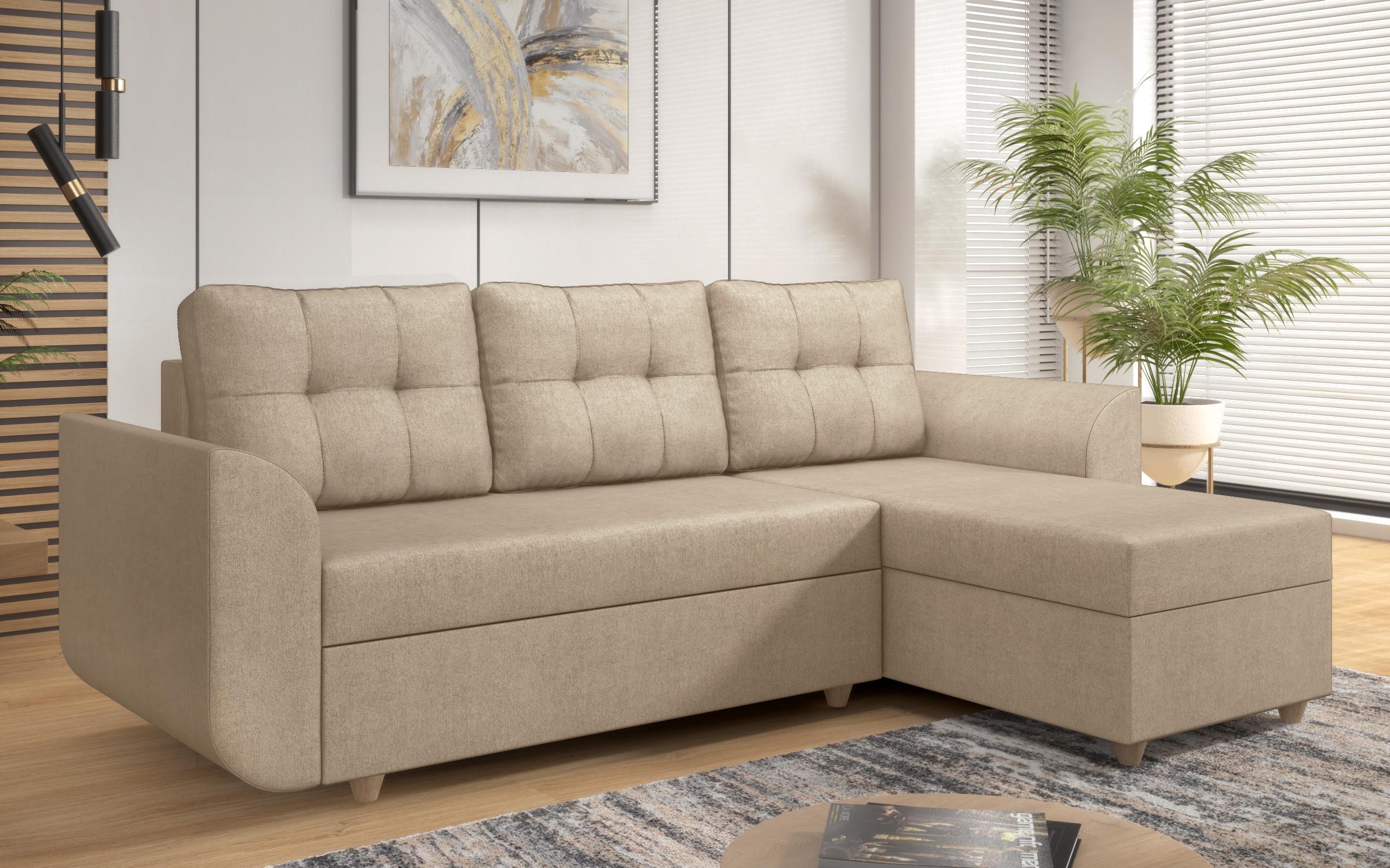 Extendable corner sofa Felino, light beige  3