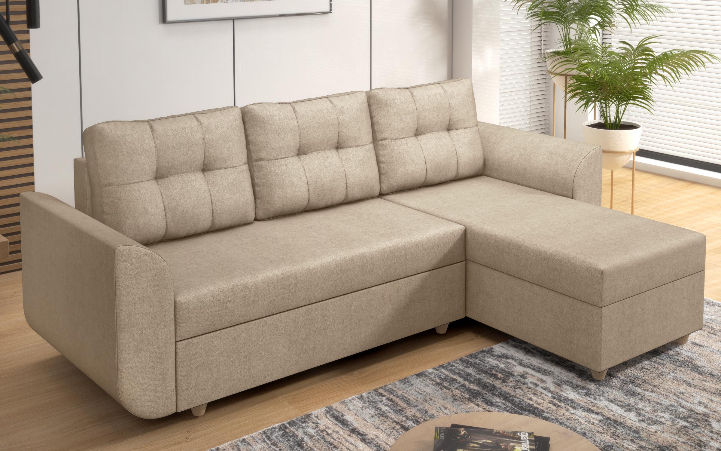 Extendable corner sofa Felino, light beige  5