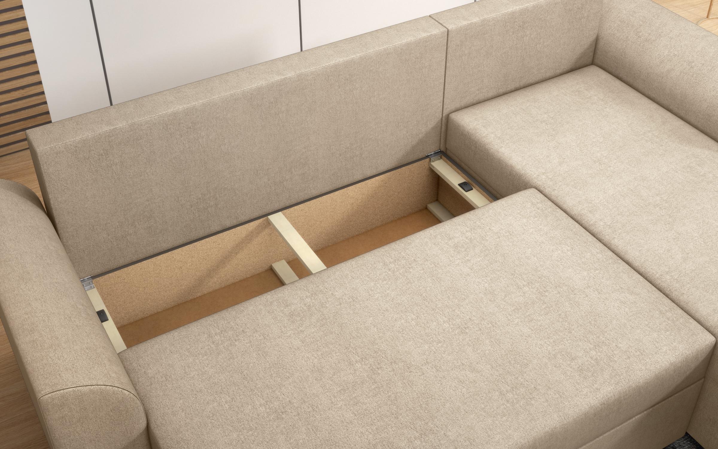 Extendable corner sofa Felino, light beige  7