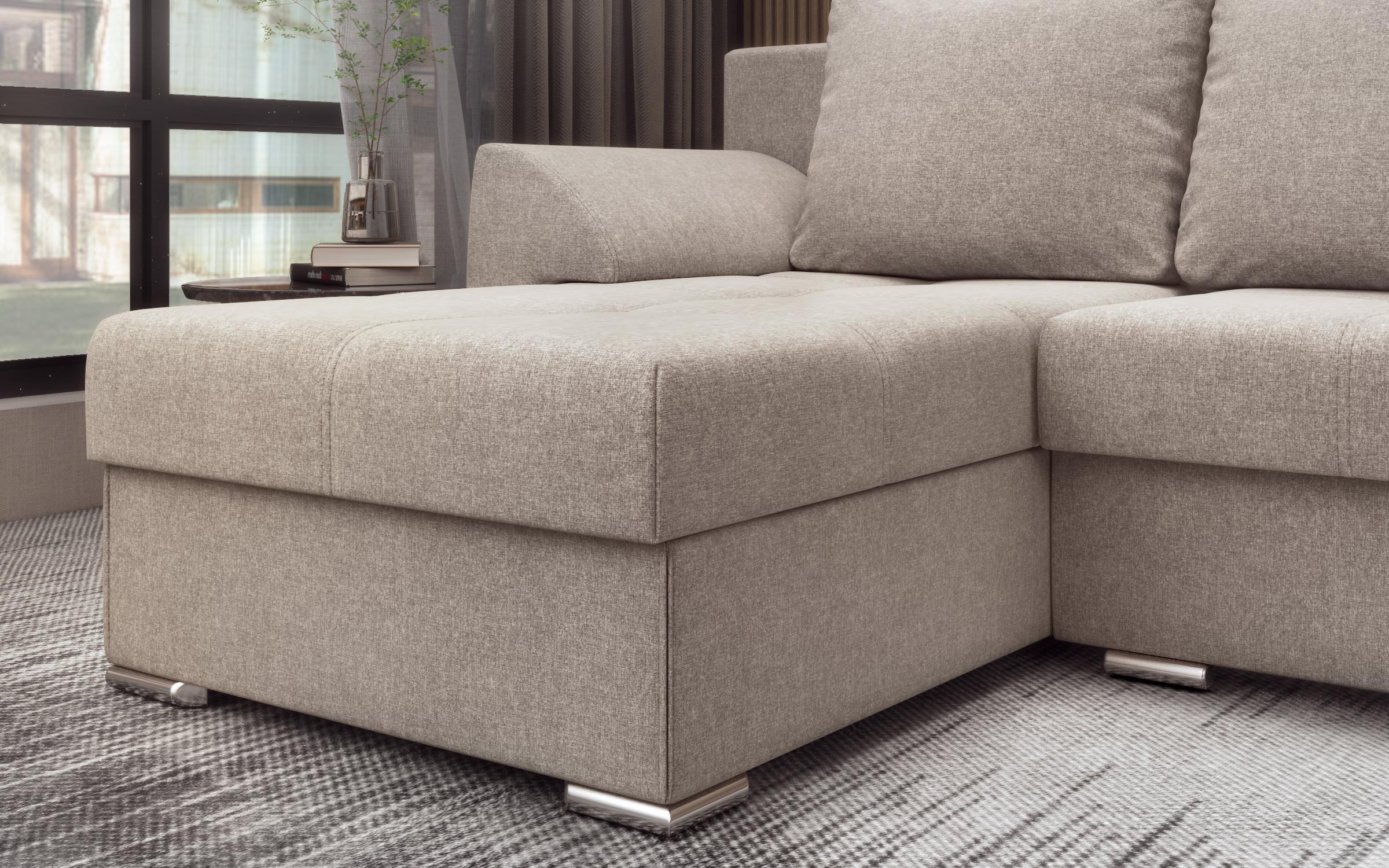 Extendable corner sofa Interio, beige  7
