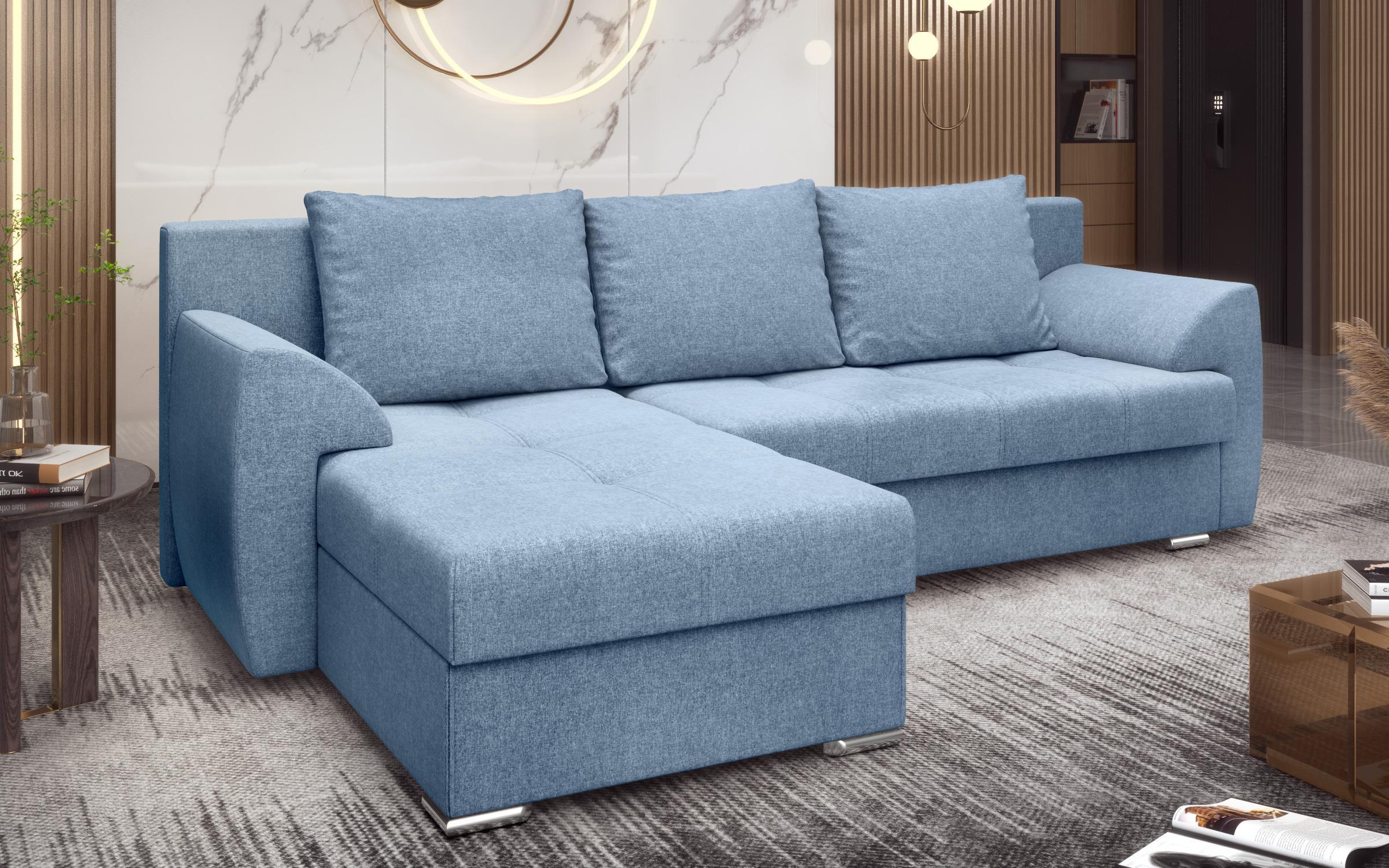 Extendable corner sofa Interio, blue  5
