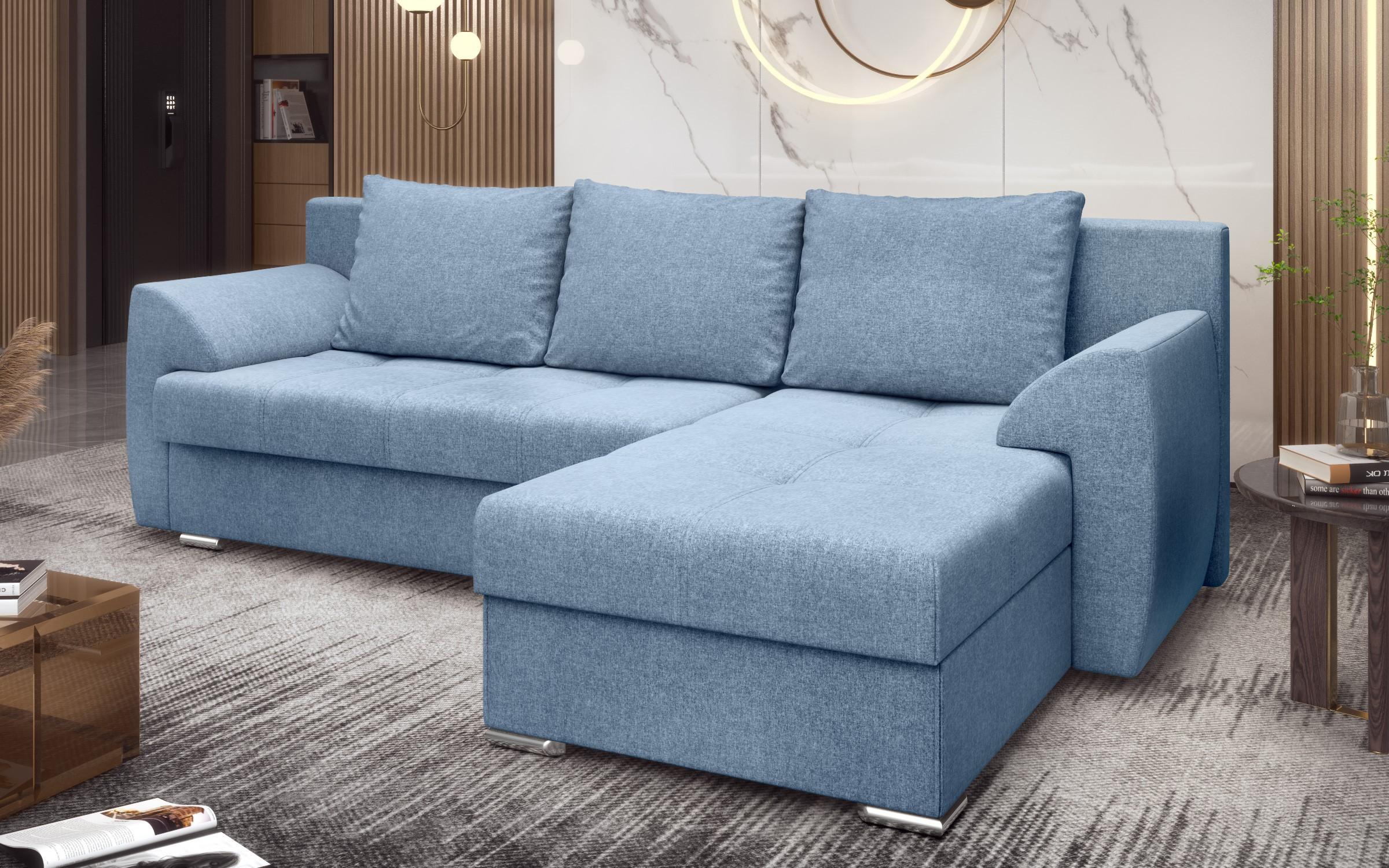 Extendable corner sofa Interio, blue  4