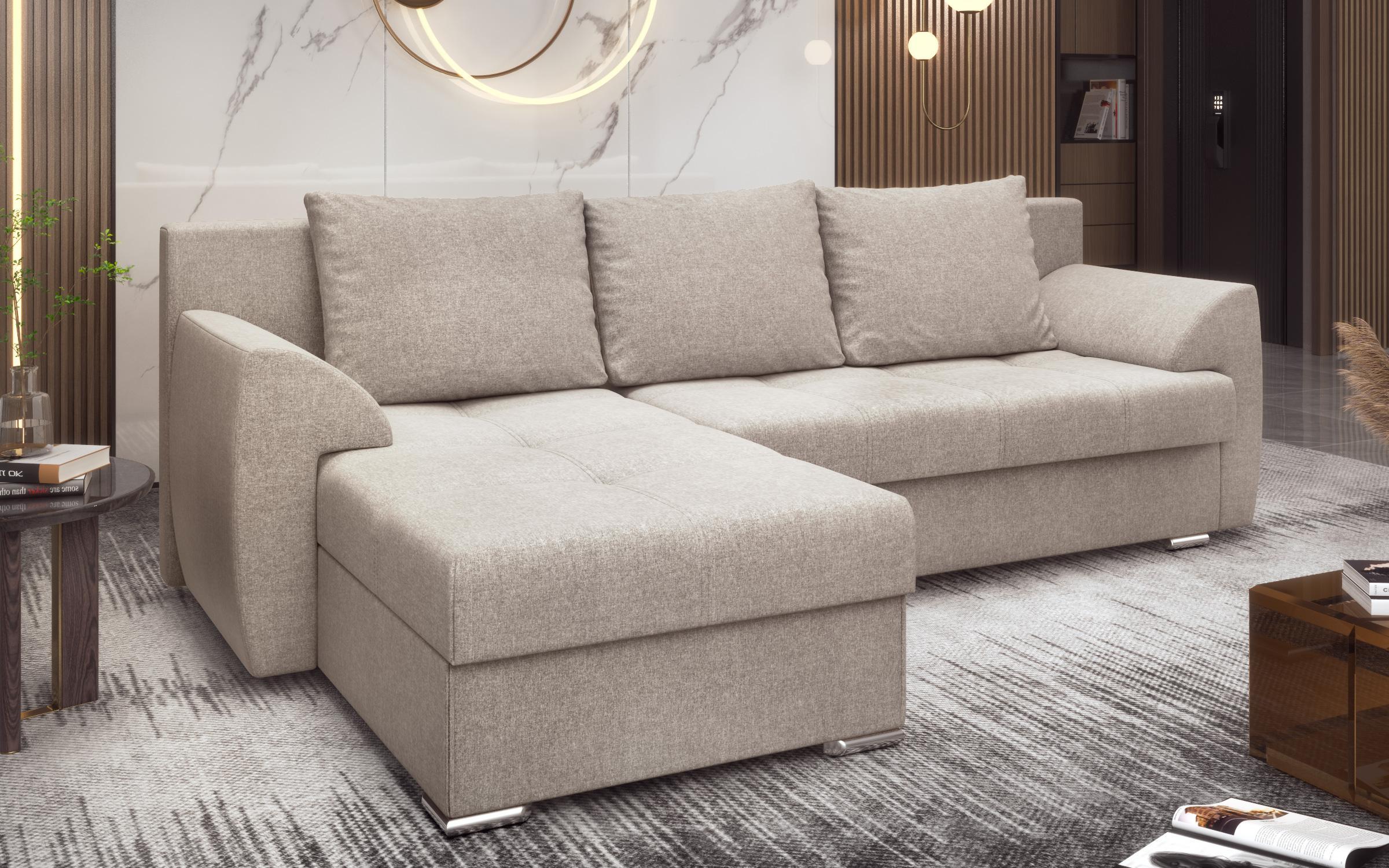 Extendable corner sofa Interio, beige  8