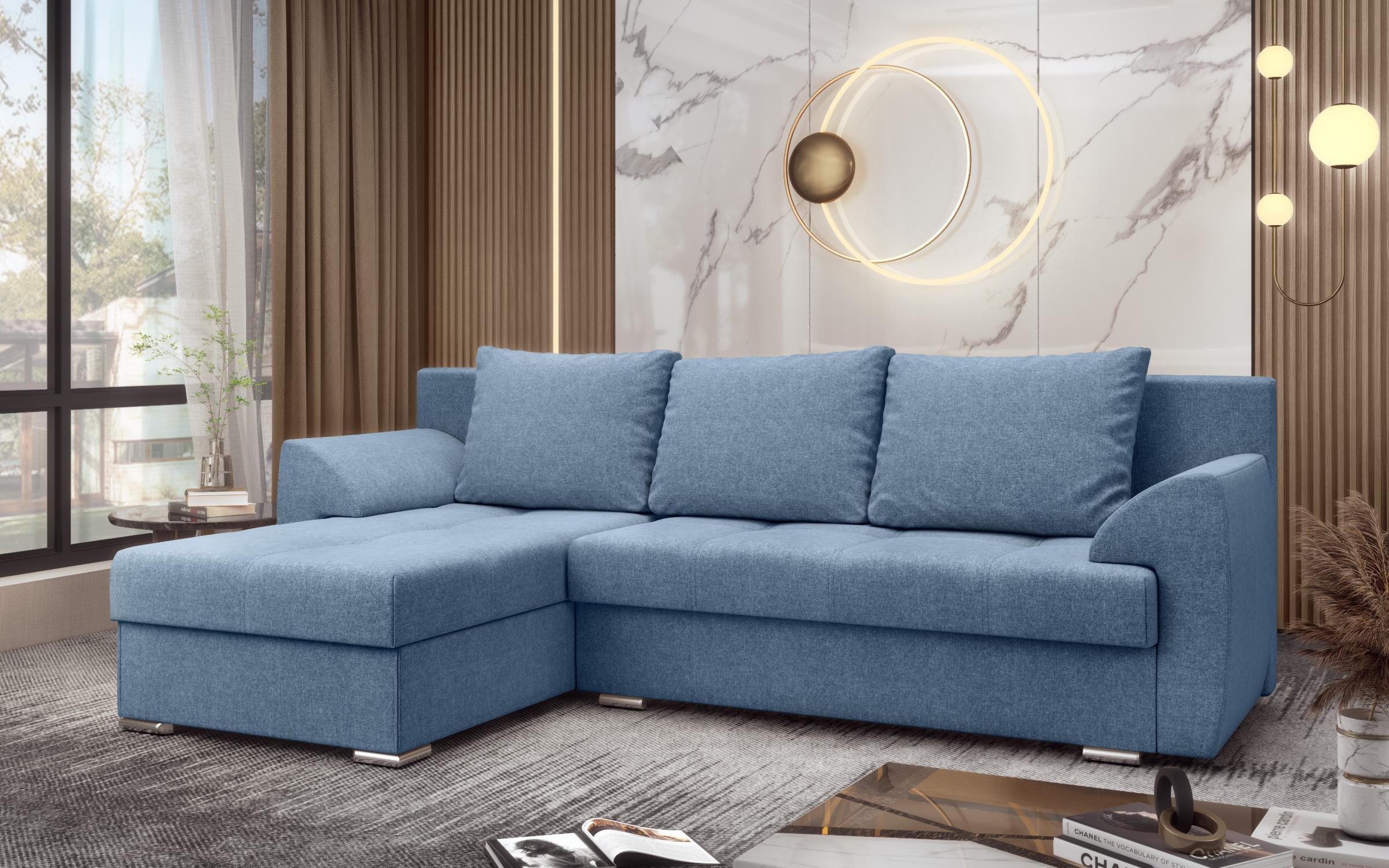 Extendable corner sofa Interio, blue  3