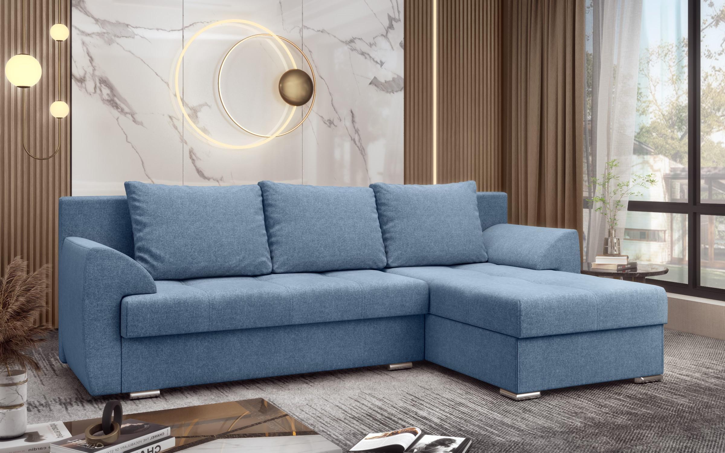 Extendable corner sofa Interio, blue  3