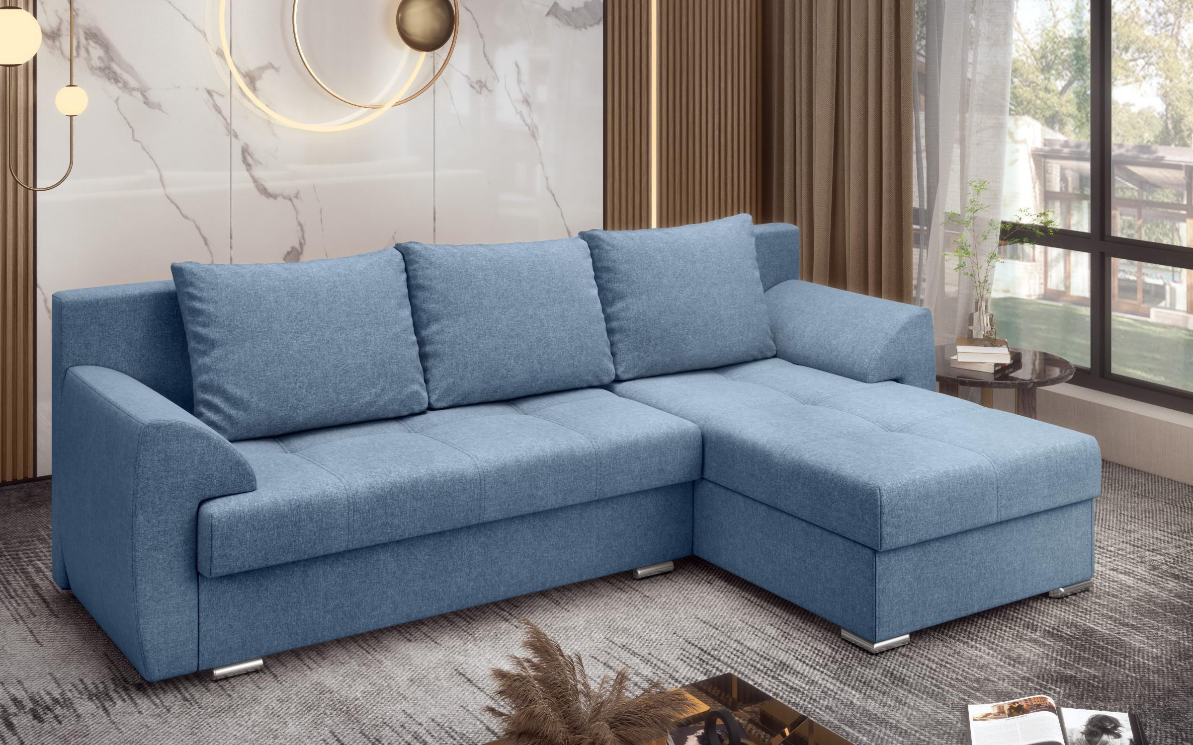 Extendable corner sofa Interio, blue  5
