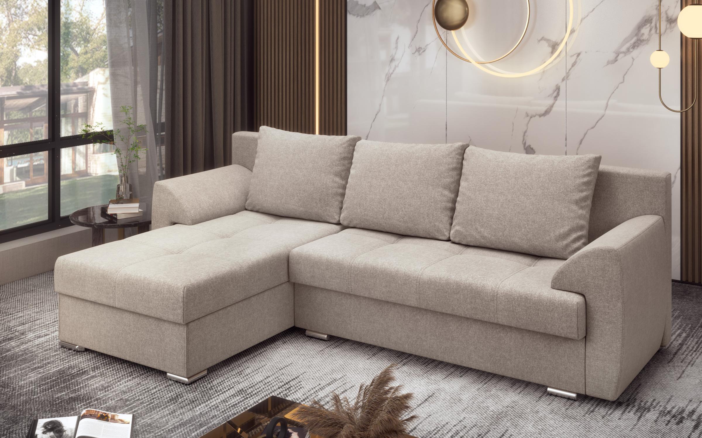 Extendable corner sofa Interio, beige  9