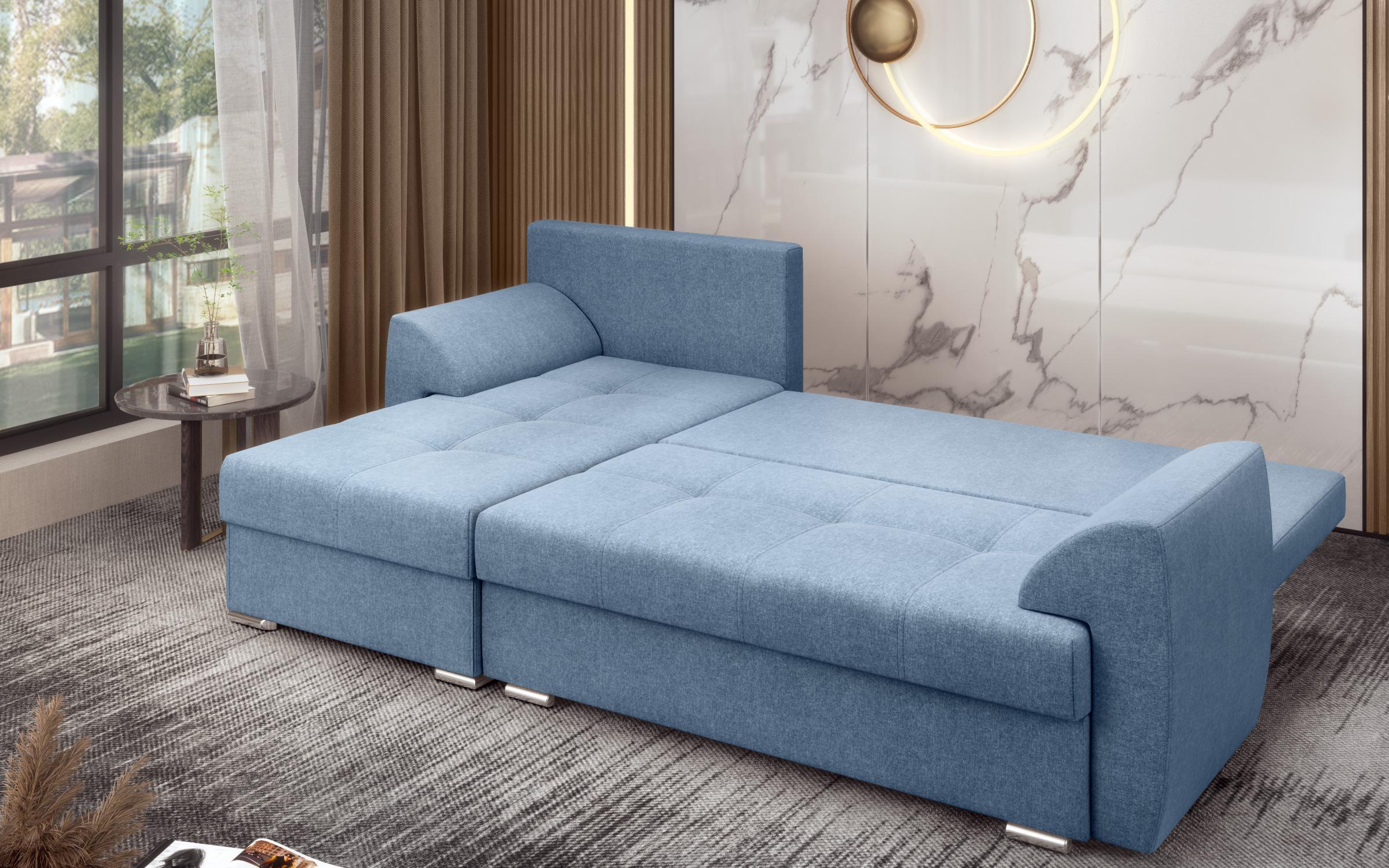 Extendable corner sofa Interio, blue  7