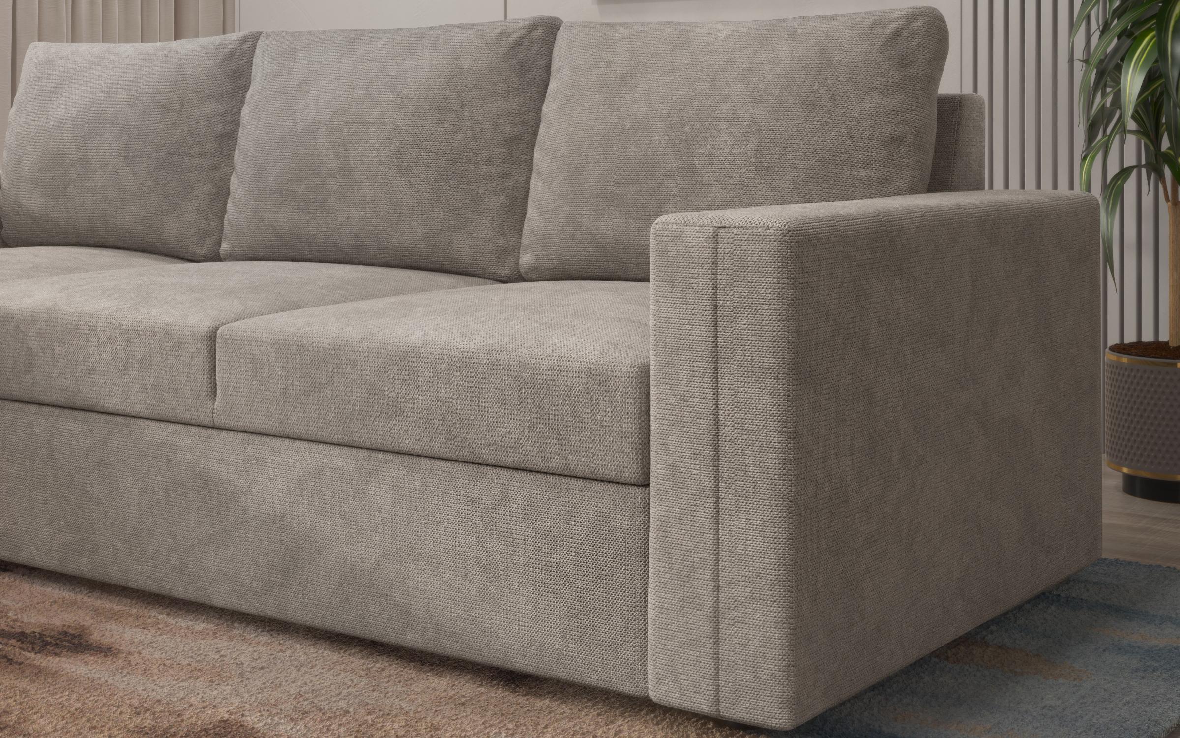 Extendable corner sofa Justin Ultra, aragon brown  4