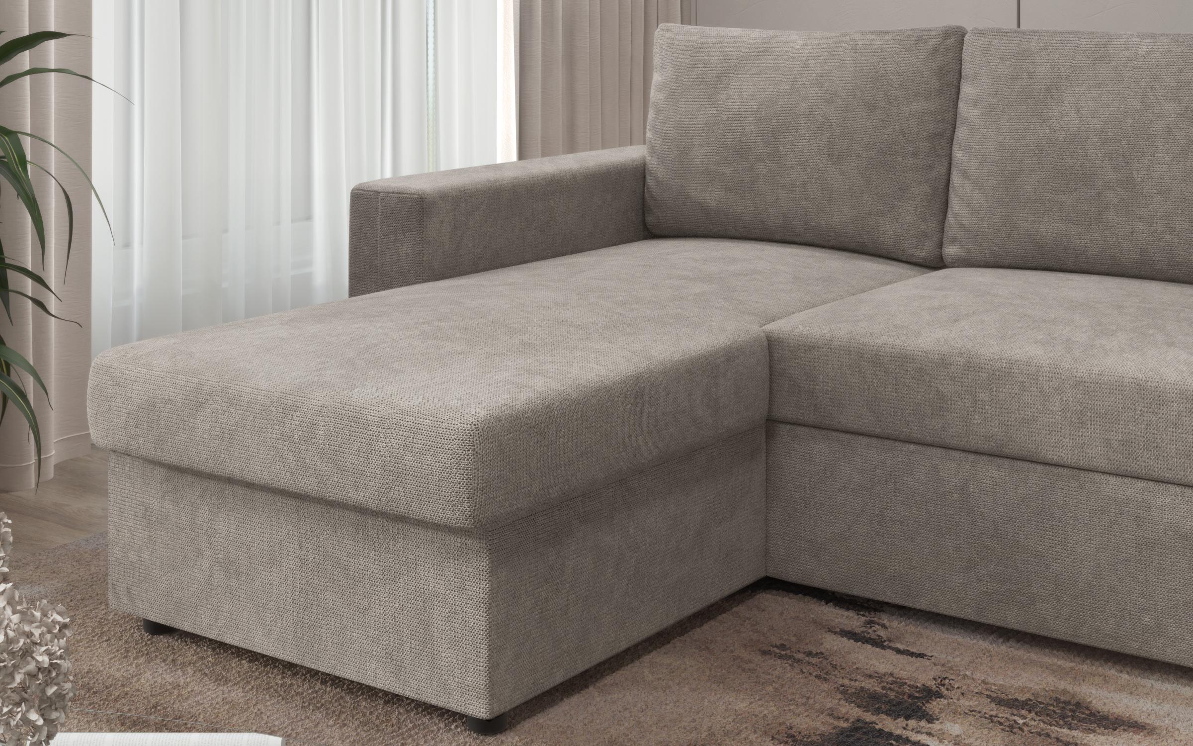 Extendable corner sofa Justin Ultra, aragon brown  5