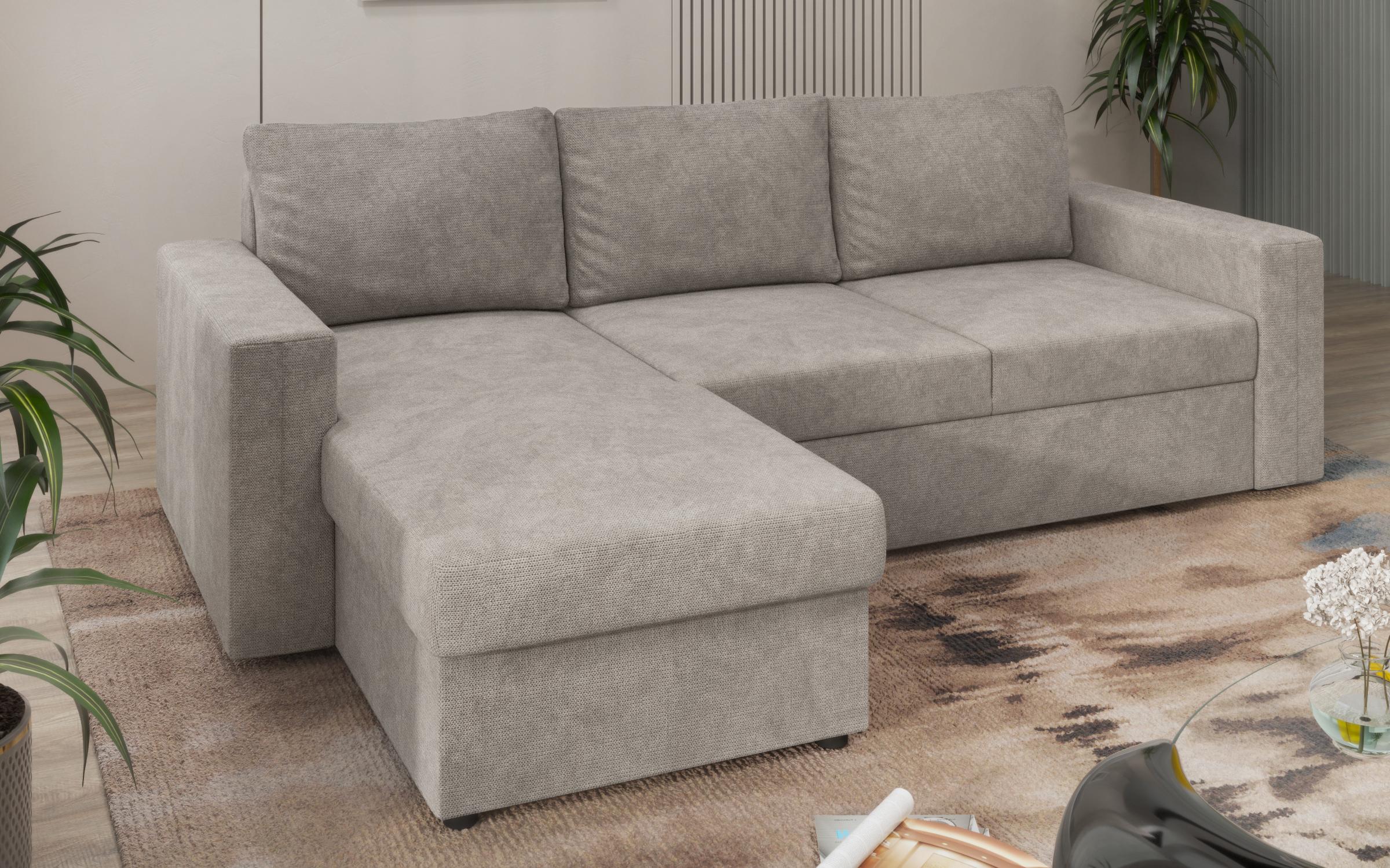 Extendable corner sofa Justin Ultra, aragon brown  6
