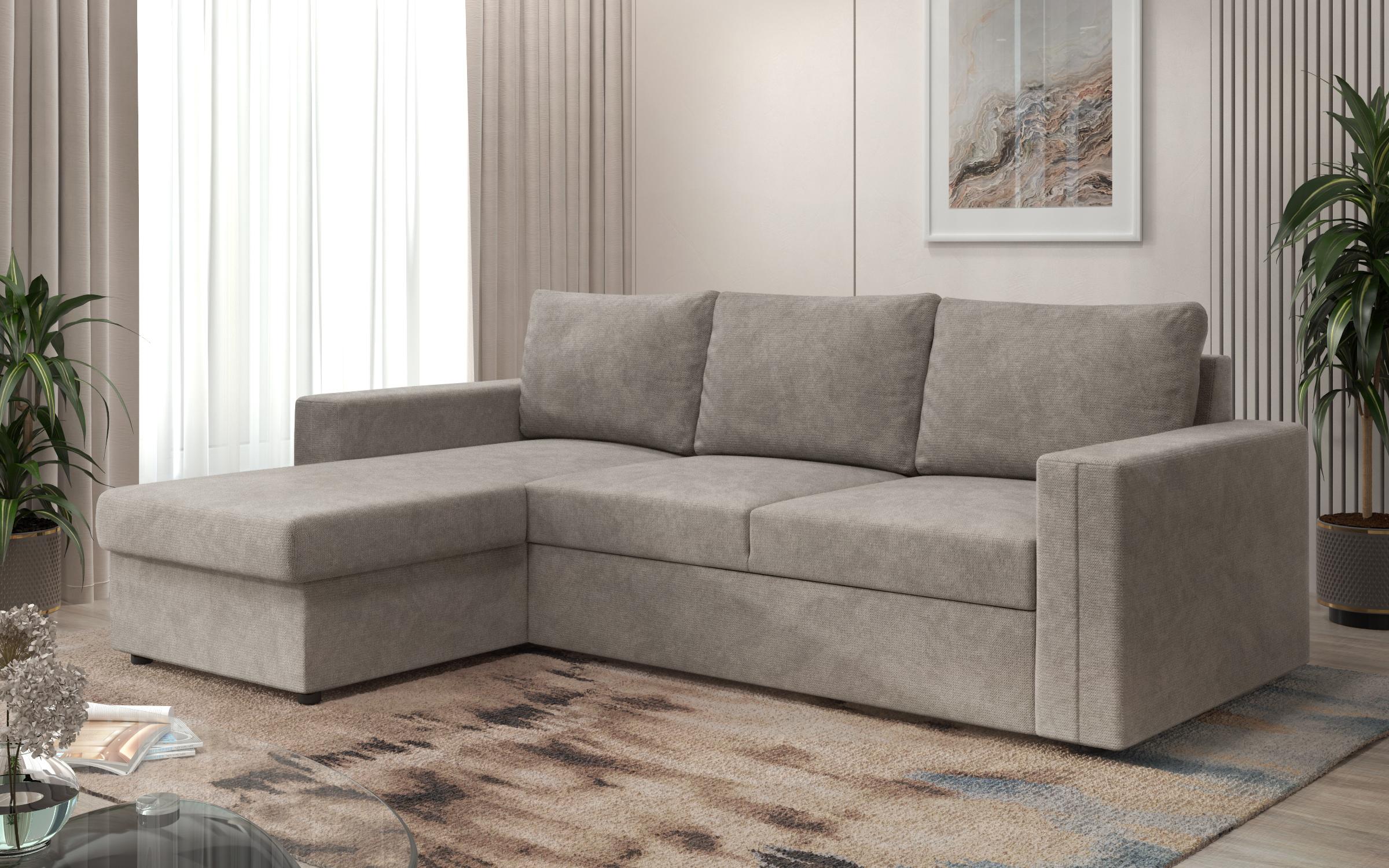 Extendable corner sofa Justin Ultra, aragon brown  7