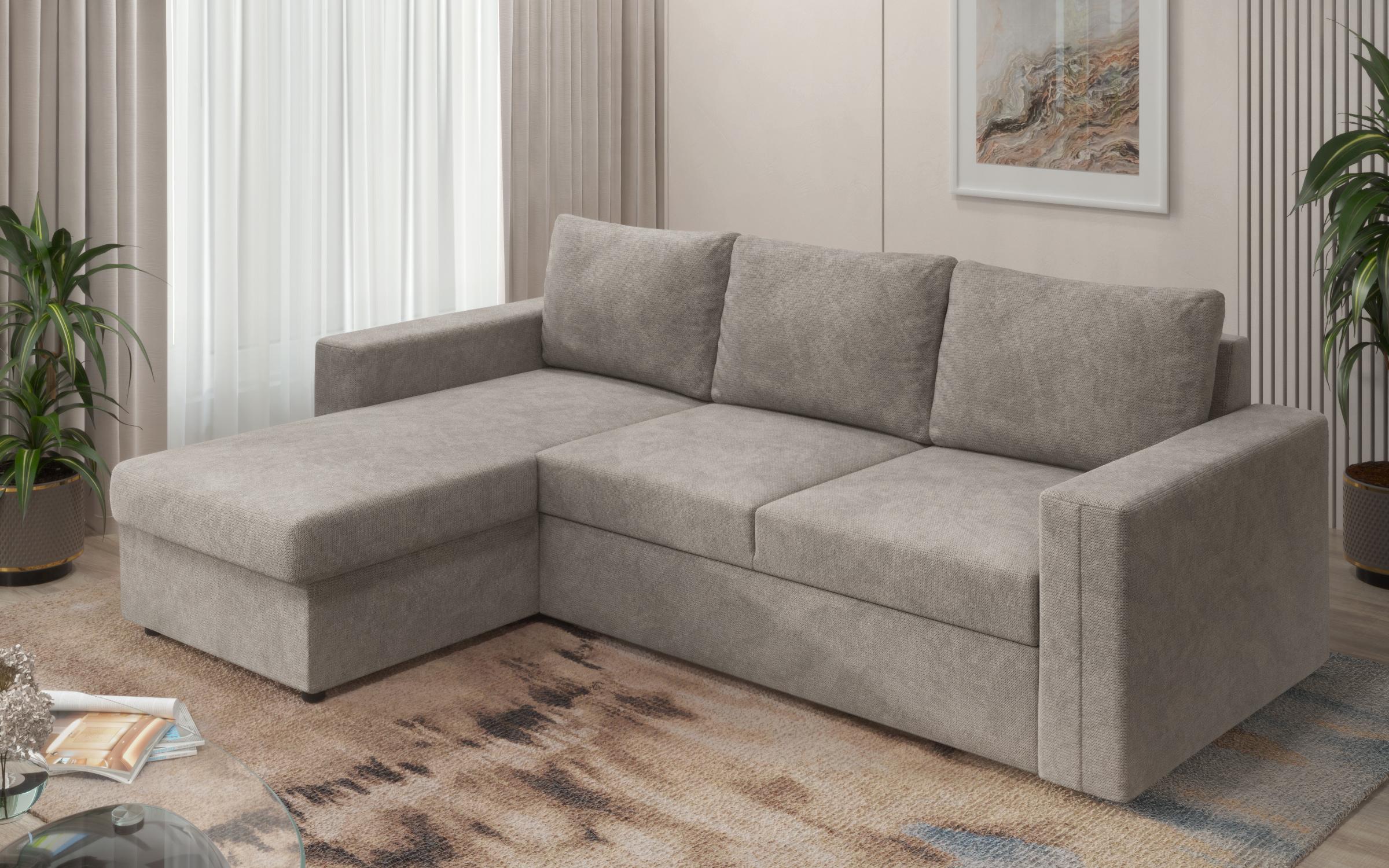 Extendable corner sofa Justin Ultra, aragon brown  8
