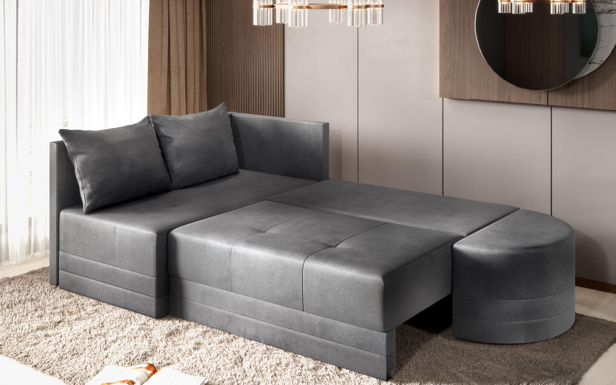 Extendable sofa Camelo, dark grey  8