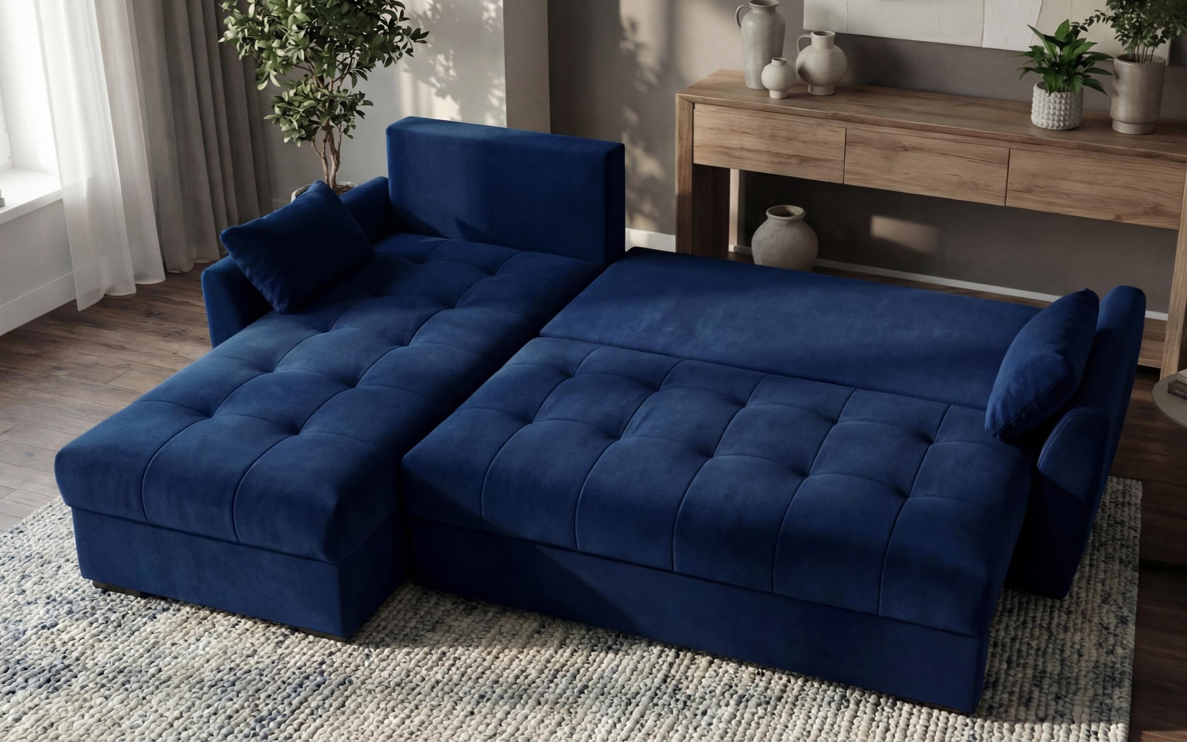 Extendable corner sofa Mars, blue  4