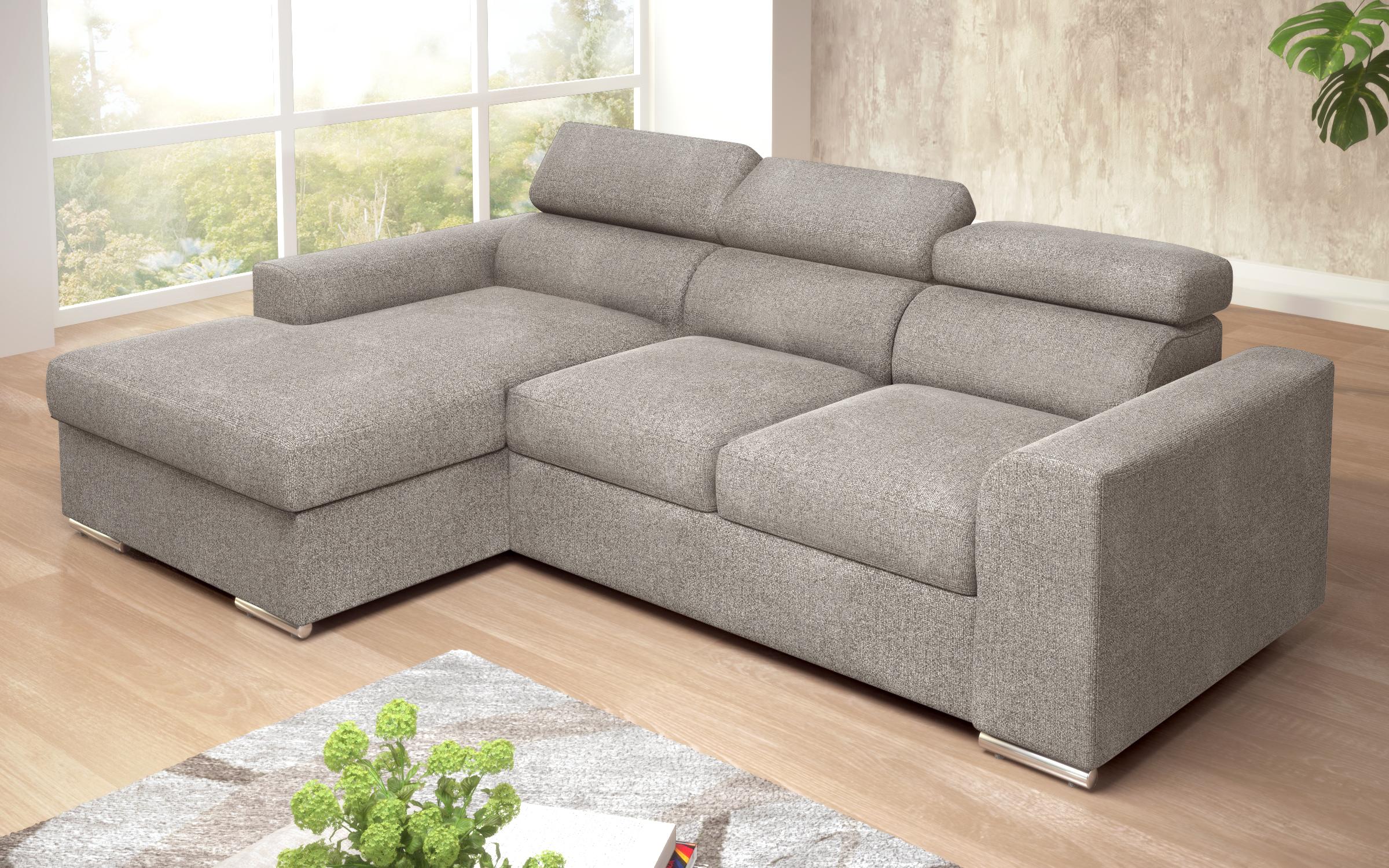 Extendable corner sofa Morgan, beige  6