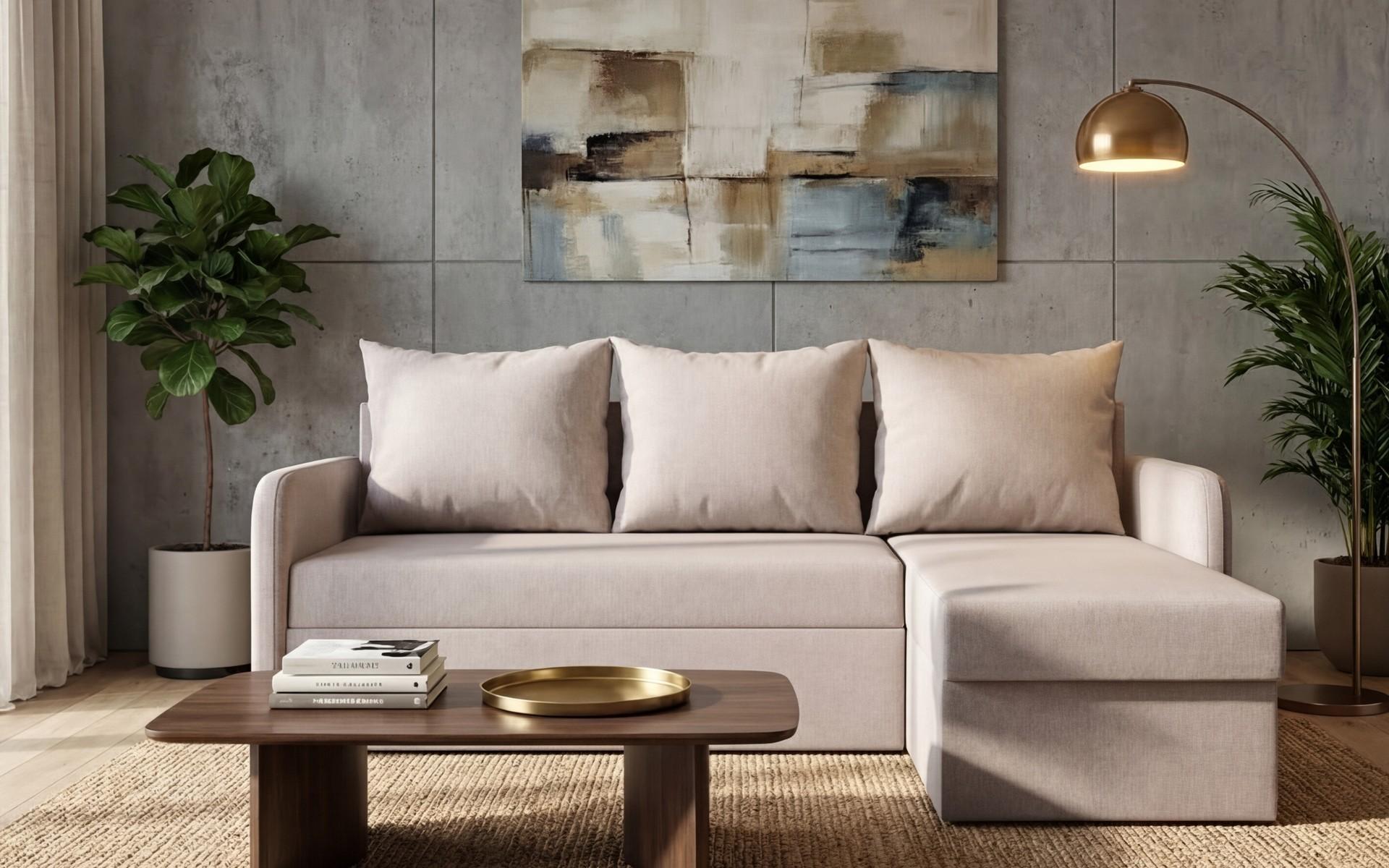 Extendable corner sofa Nexus, beige  3