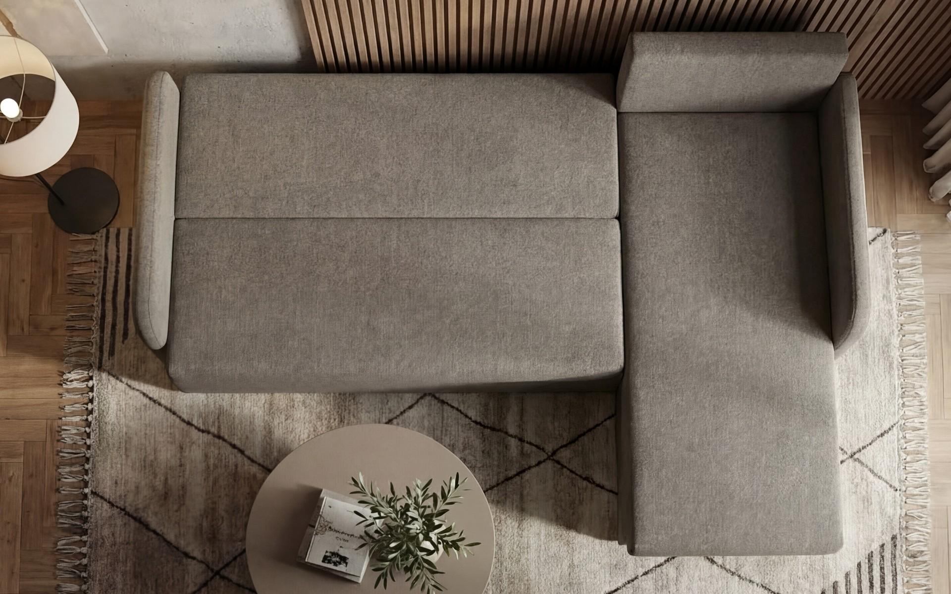 Extendable corner sofa Nexus, dark beige  5