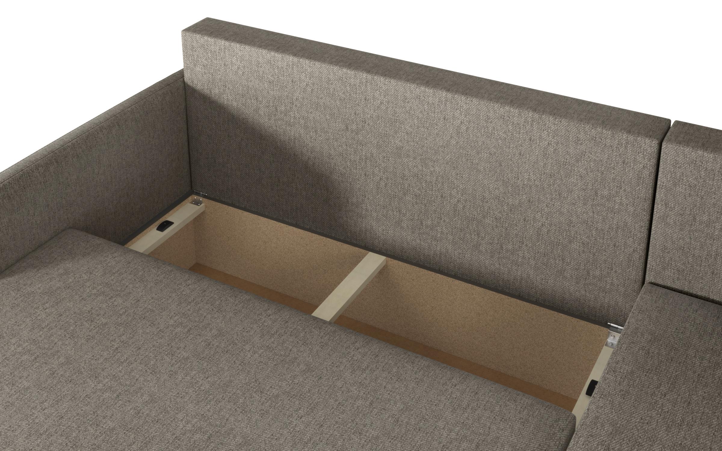 Extendable corner sofa Nexus, dark beige  9