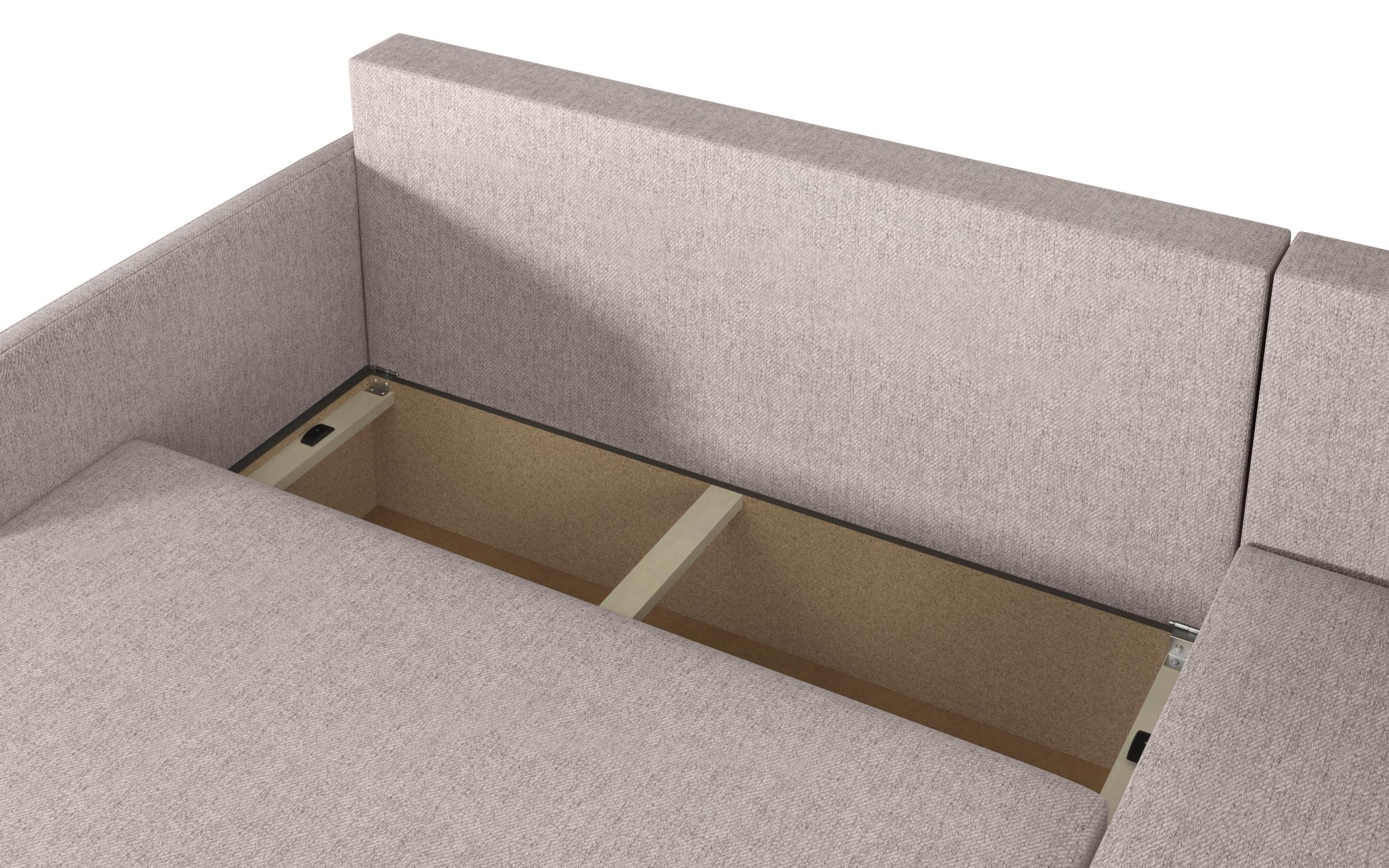 Extendable corner sofa Nexus, beige  10