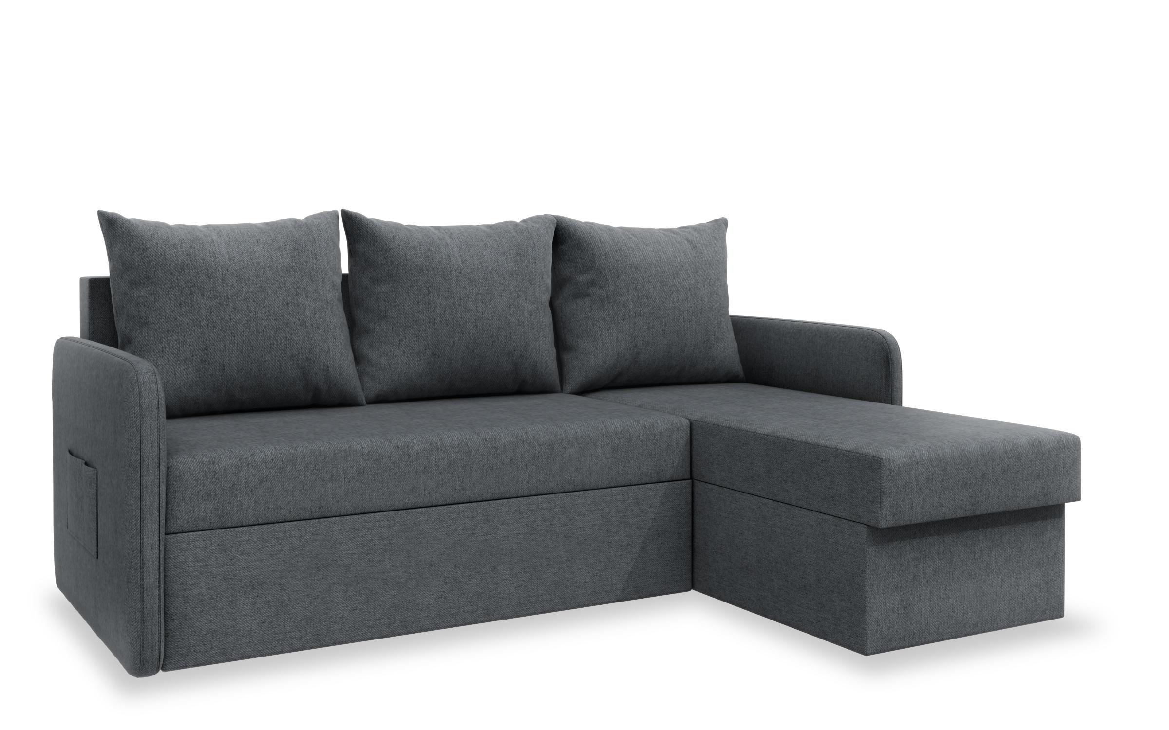 Extendable corner sofa Nexus, dark grey  8