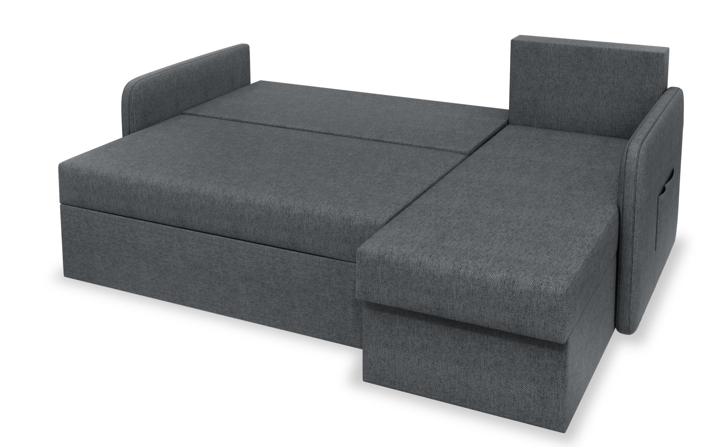 Extendable corner sofa Nexus, dark grey  9