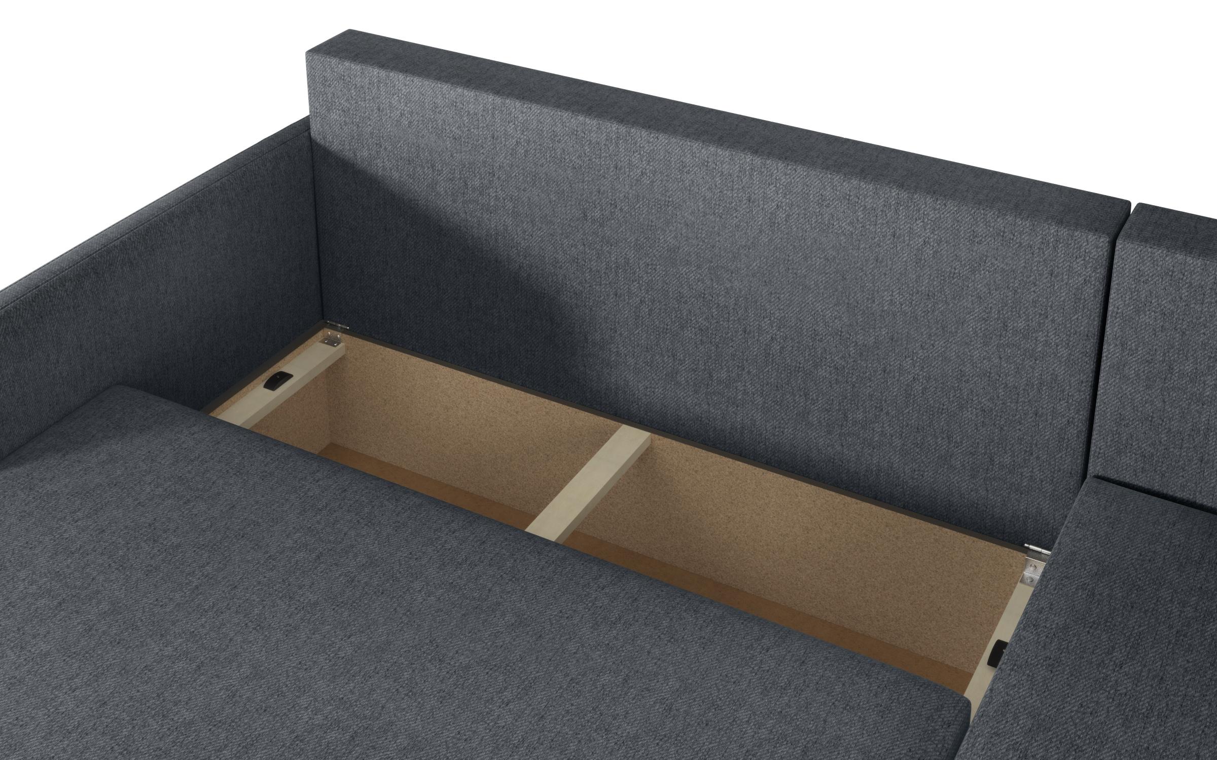 Extendable corner sofa Nexus, dark grey  10