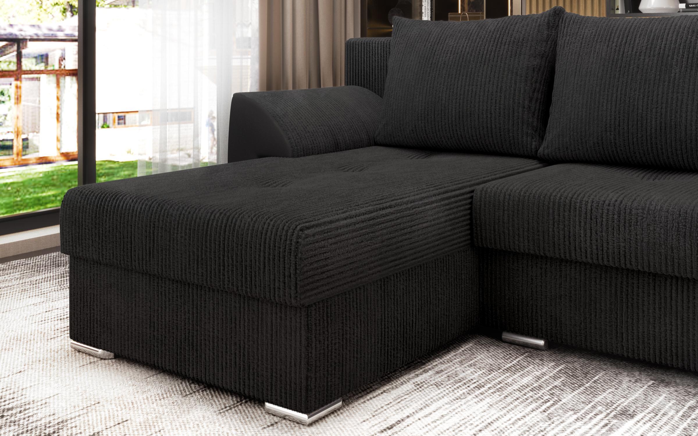 Extendable corner sofa Nord, dark grey  7
