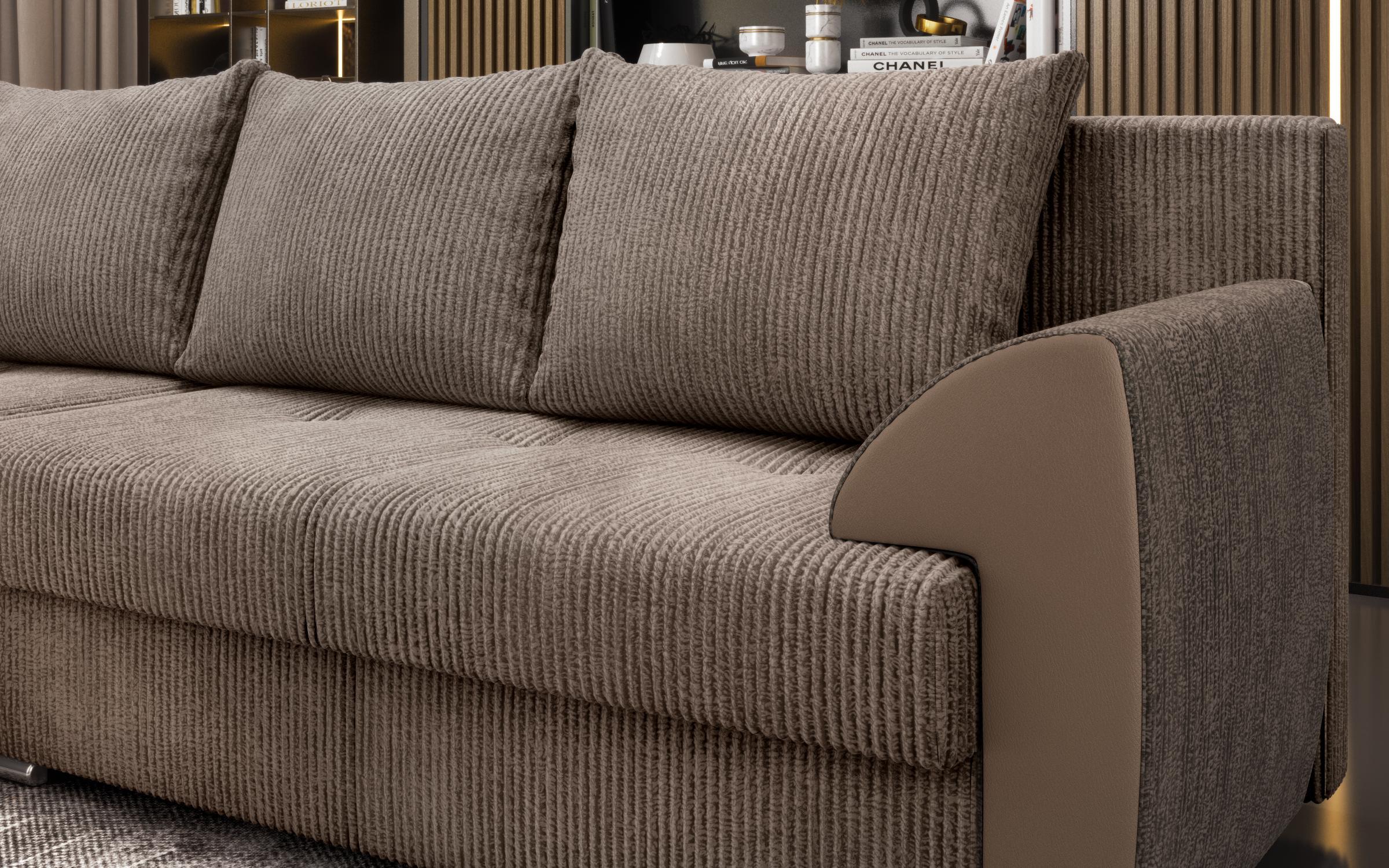 Extendable corner sofa Nord, dark beige  8