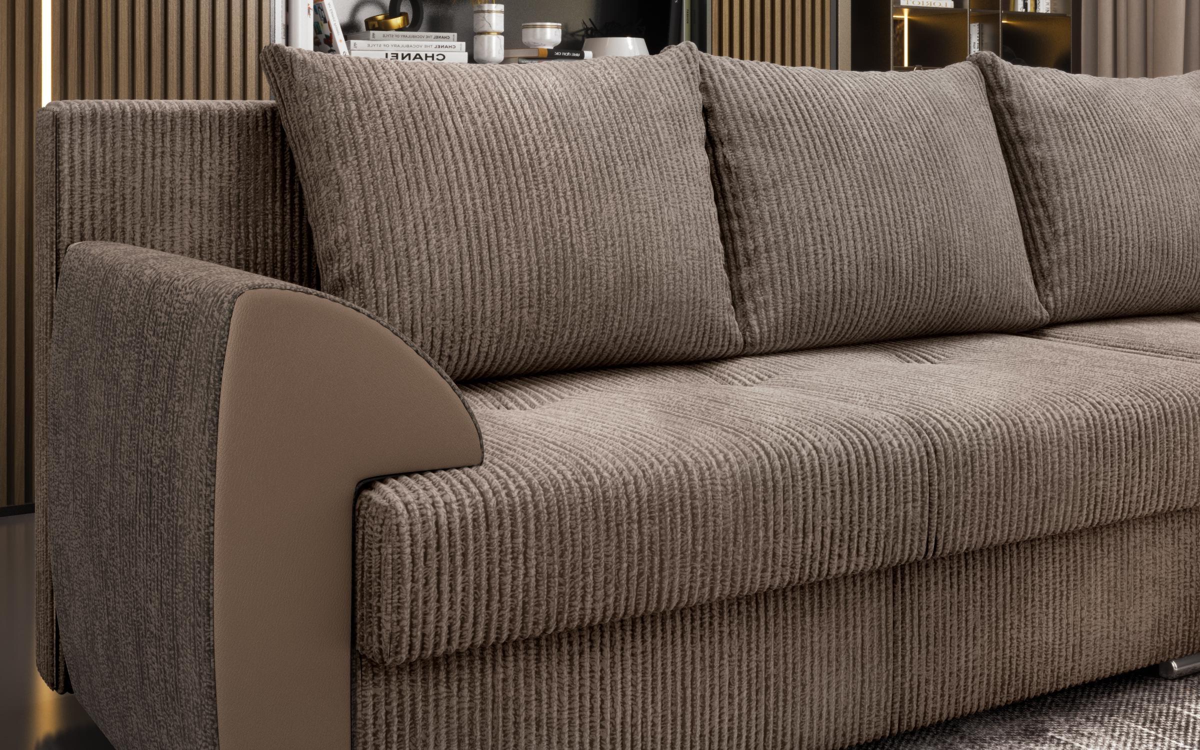 Extendable corner sofa Nord, dark beige  7