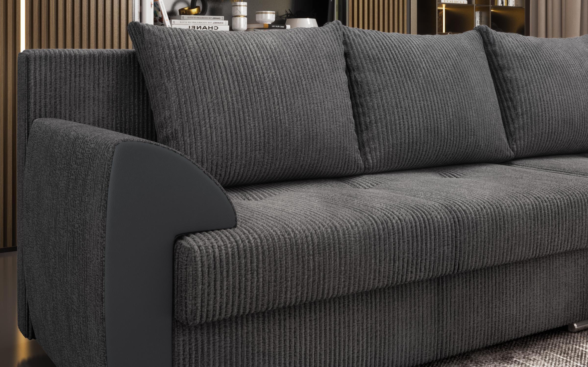 Extendable corner sofa Nord, grey  8